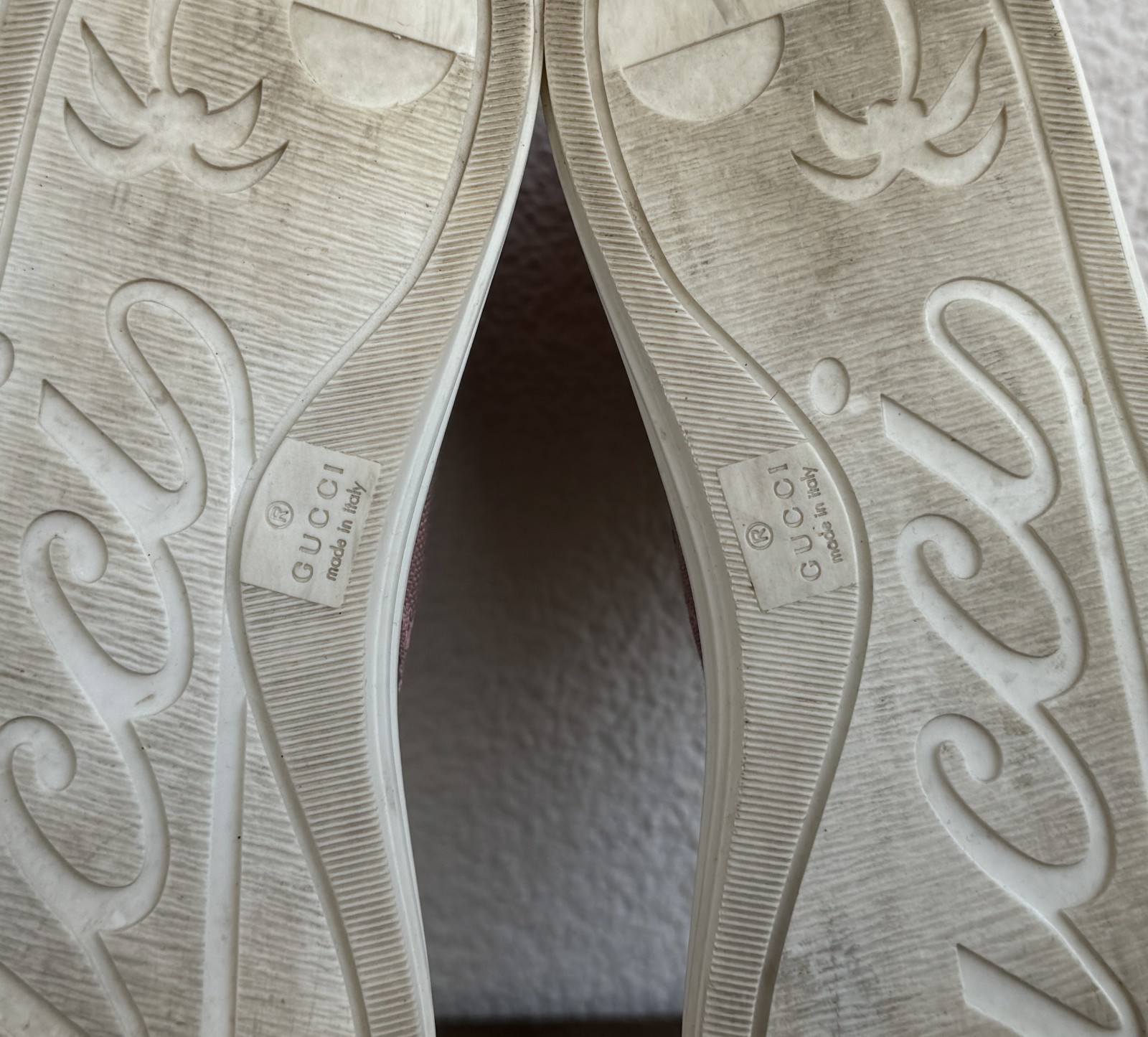 Women’s Gucci GG Monogram High Top Sneakers Shoes 426186 Pink Size 35 US 5