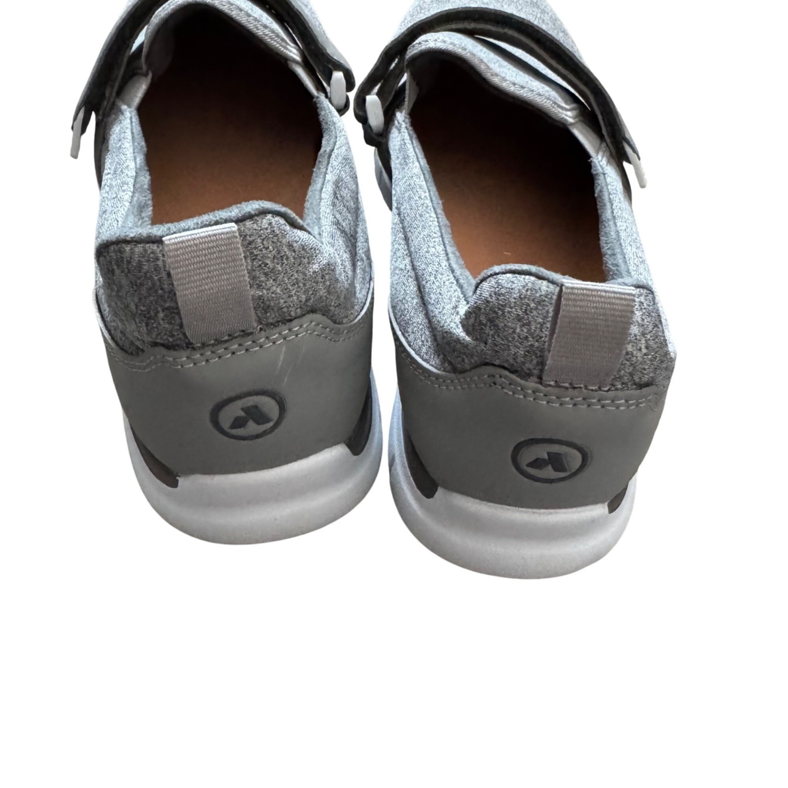 Anodyne Slip-On Athletic Shoes Sz 7.5 XW With Adjustable Strap Gray