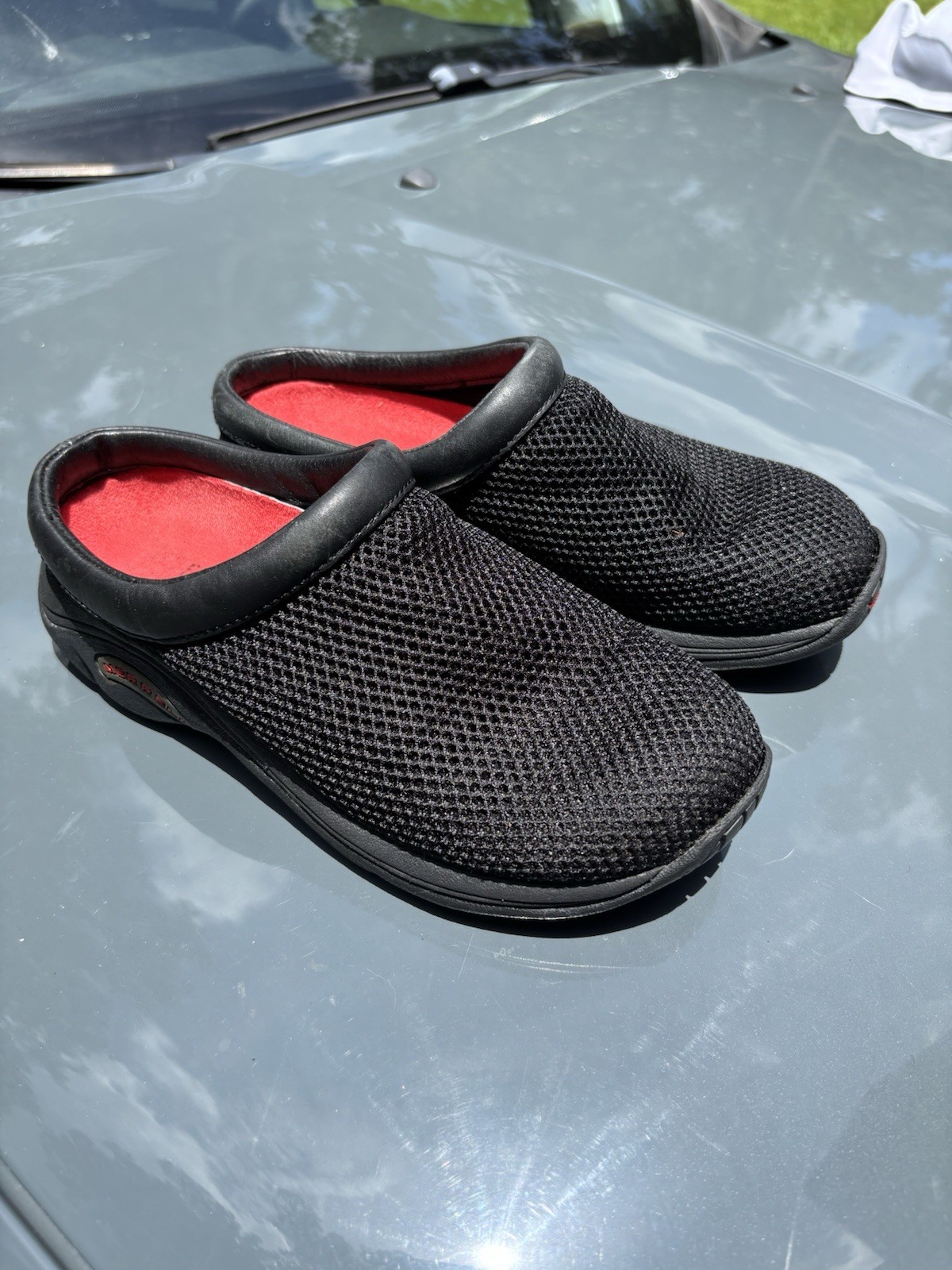 Merrell Black Slip-On Clogs Encore Breeze Mesh Walking Hiking Women’s 6.5