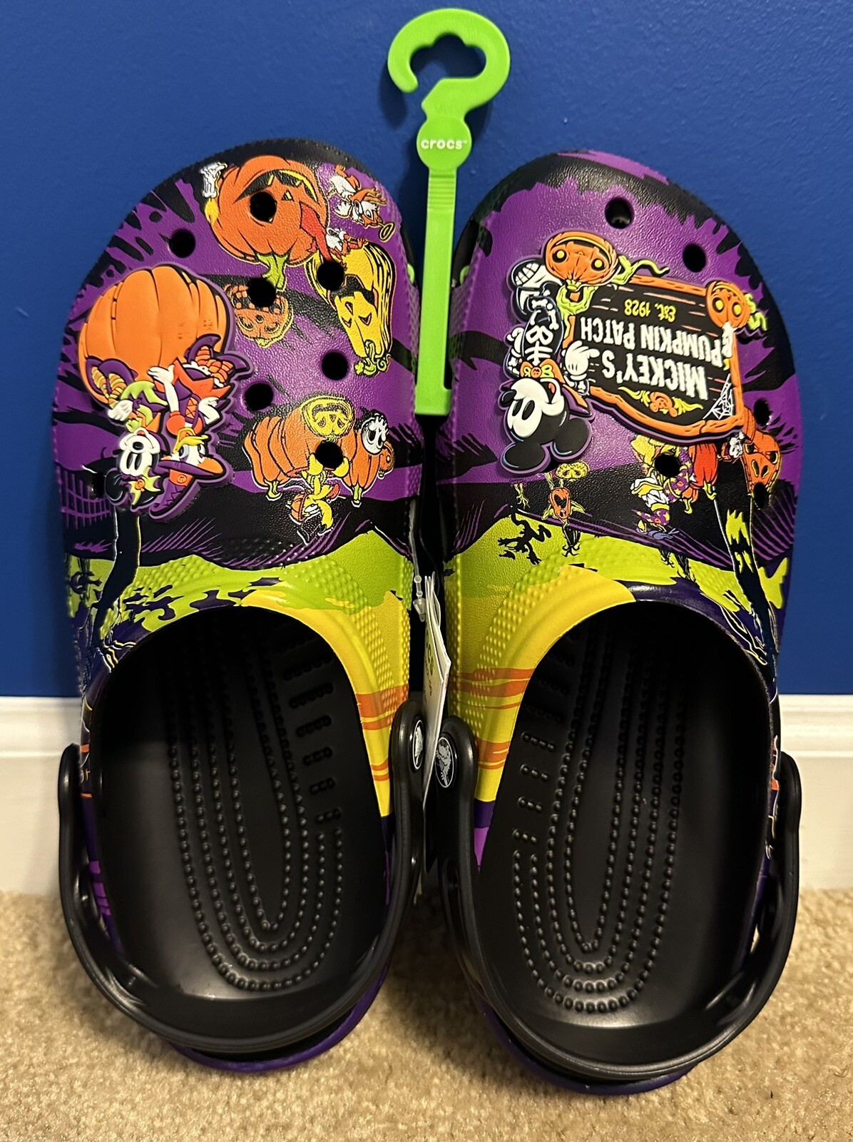 Disney Parks Halloween 2024 Mickey’s Pumpkin Patch Clogs Crocs Size M7/W9 NWT