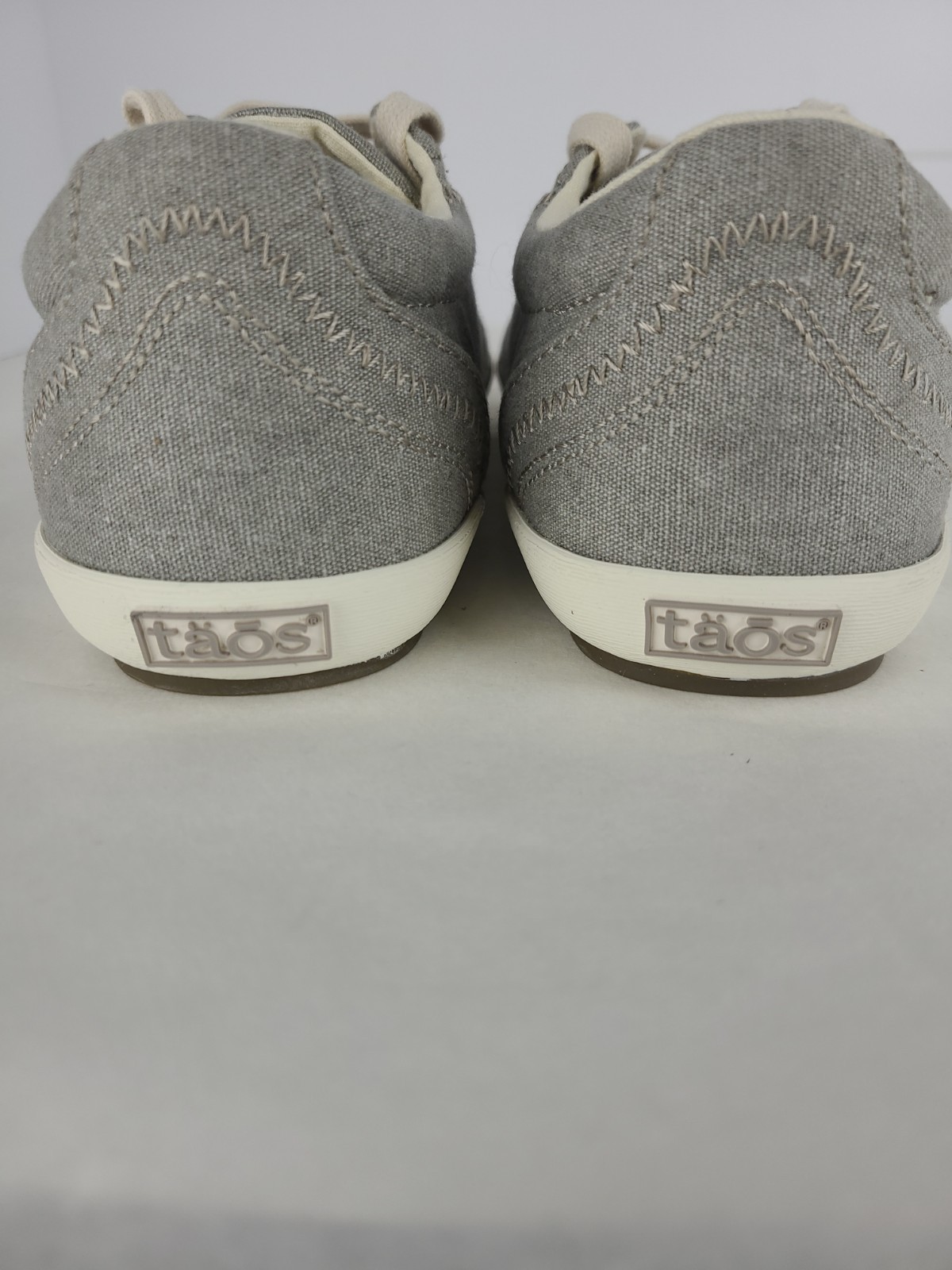 TAOS Women’s Star Lace Up Sneakers Size 7 Womens Grey Washed Canvas Low Top NWOB