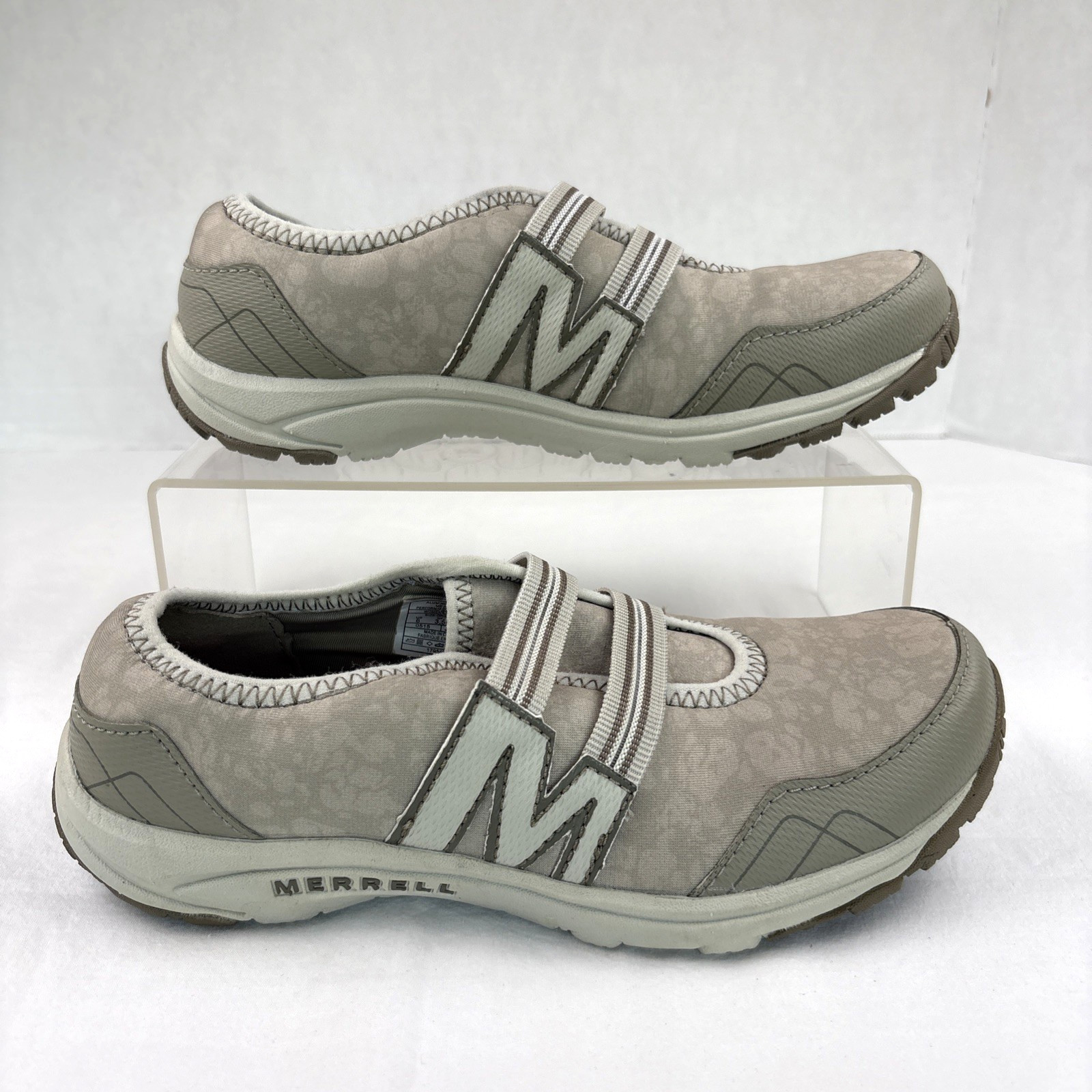 Merrell Kamori Eden Sporty Comfort Walking Sneakers Taupe Beige Low Top Size 6