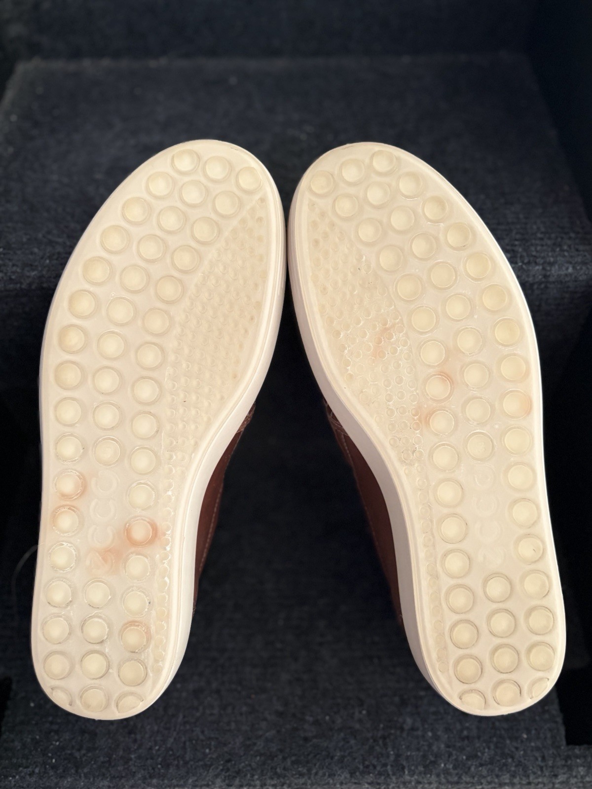 ECCO Soft 7 Woven Womens Leather Slip On Loafers, Size US 8-8.5, EU 39 Brown