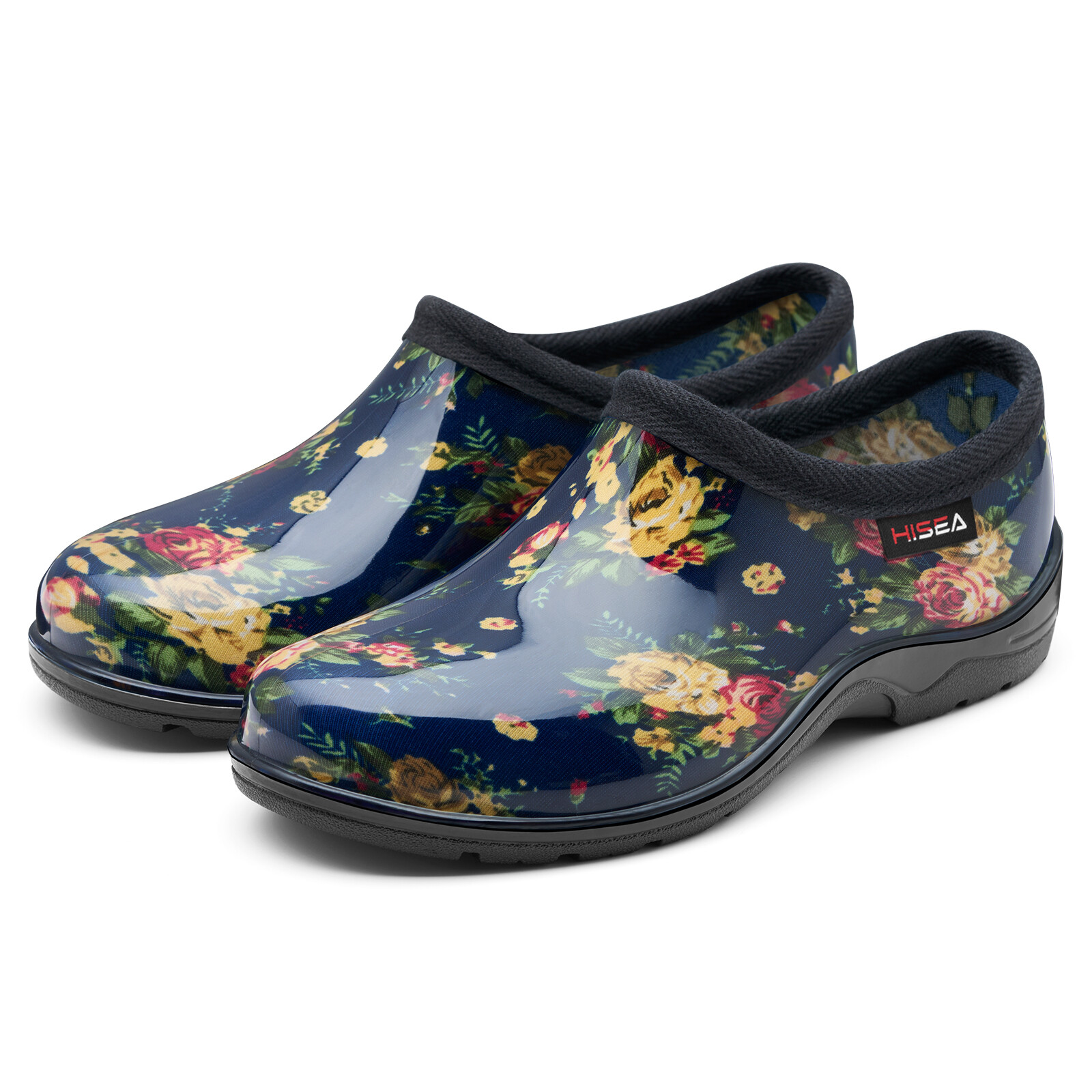 HISEA Women Slip-On Garden Shoes Waterproof Rain Work Clogs Nurse Walking Shoes