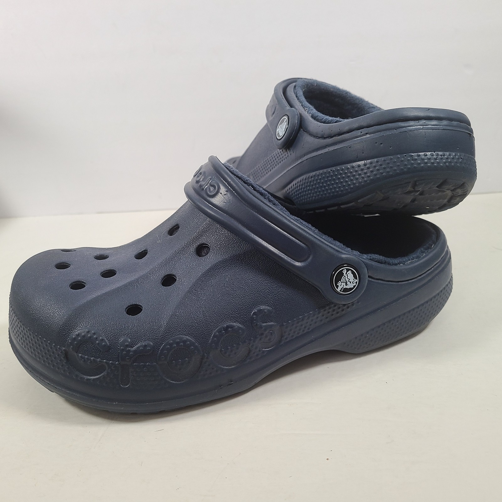 Crocs Baya Lined Clogs Blue Women’s Size 7 Men’s 5