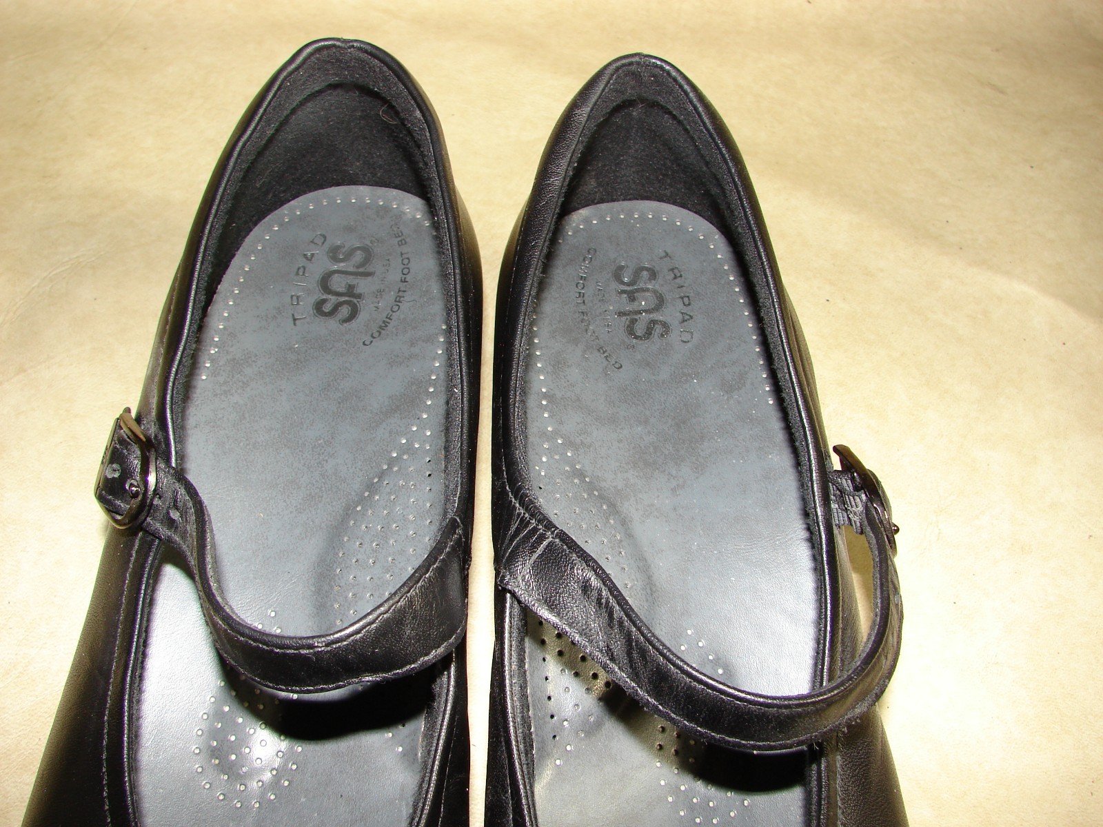 Womens SAS Maria Mary Jane Shoe 11 W Black Comfort Cushion w/Buckle