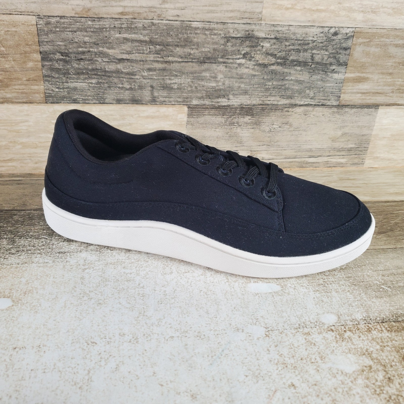 Allbirds Canvas Pacer Womens Shoes Sz 11 W Running Natural Black Lace Up Sneaker