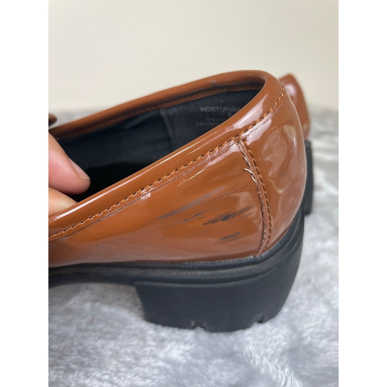Y2K 90s Madden Girl Loafers Sz 7.5 Brown Chunky Platform Lug Twee Indie Sleeze