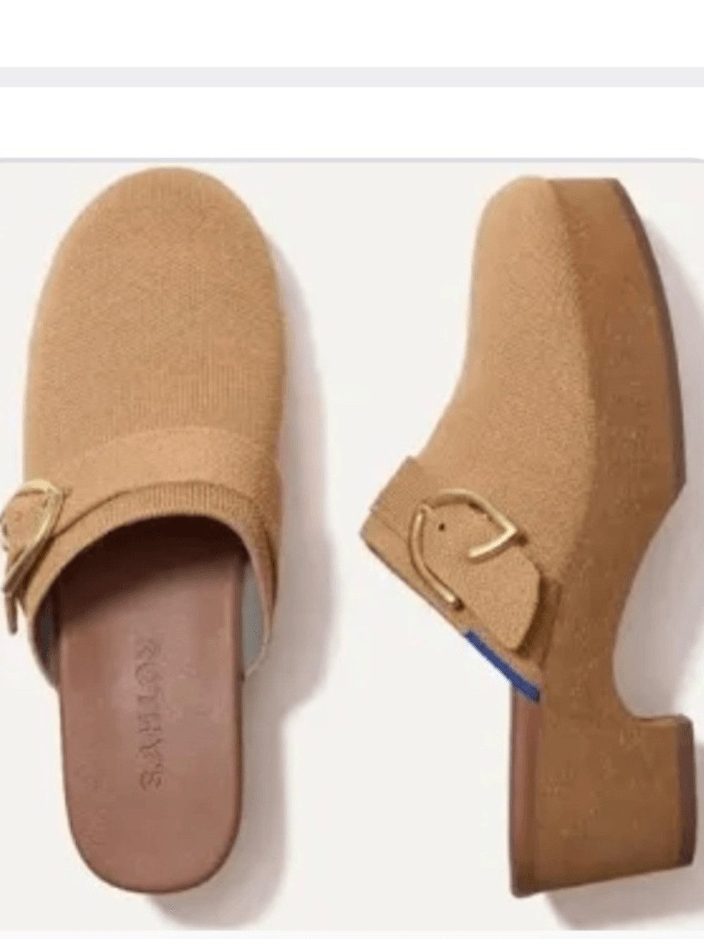 ROTHY’S The Buckle Clog Brown Butternut, Size 12.5, NWT No box