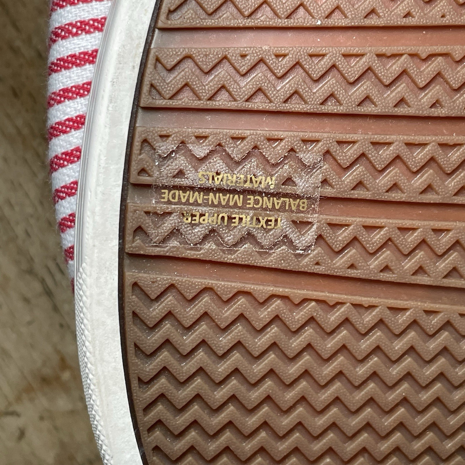 Spenco Red And White Stripe Slip On Shoes Sz 8.5