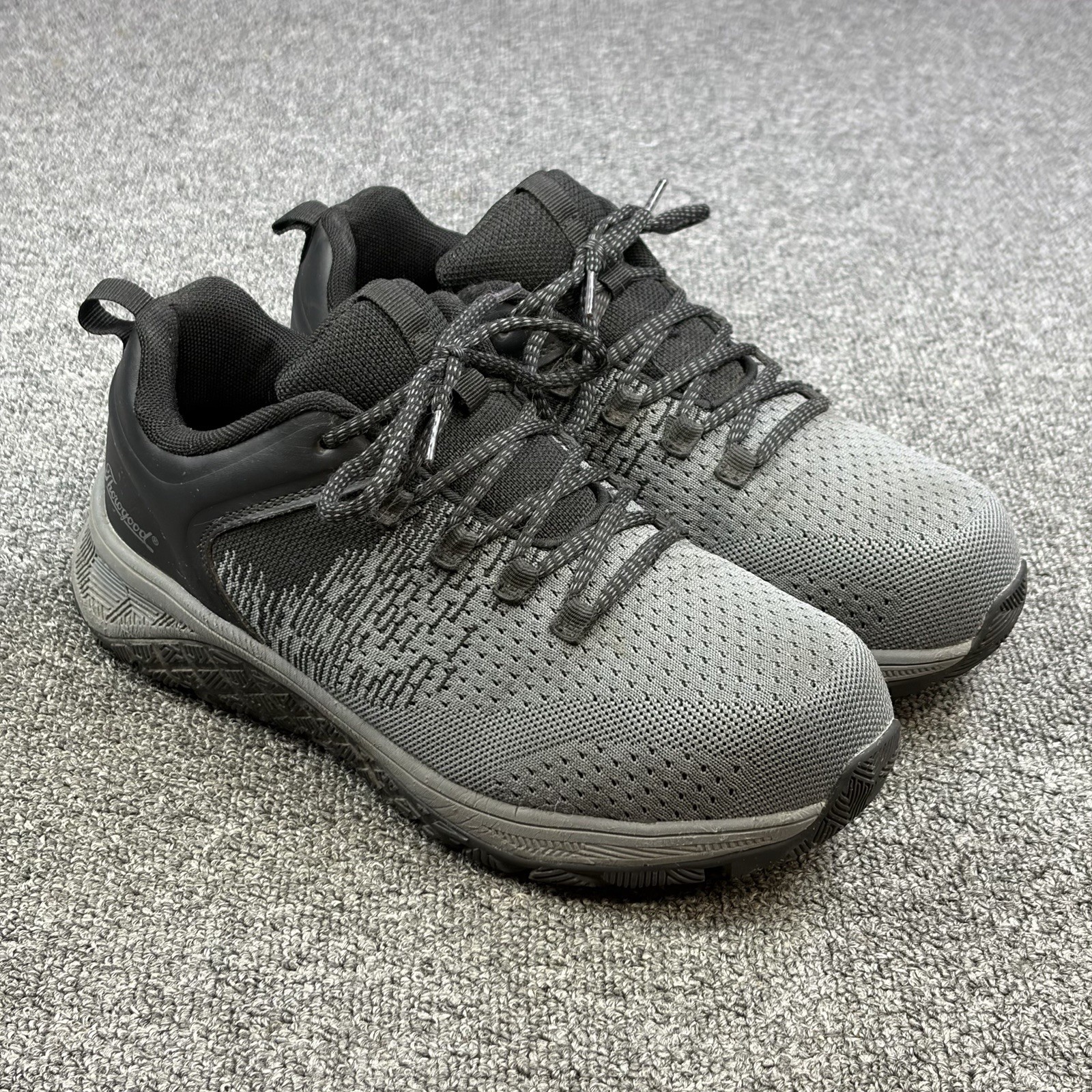 Thorogood Women’s Steel Toe Work Shoes Size 10W Gray Black EH Slip Resistant