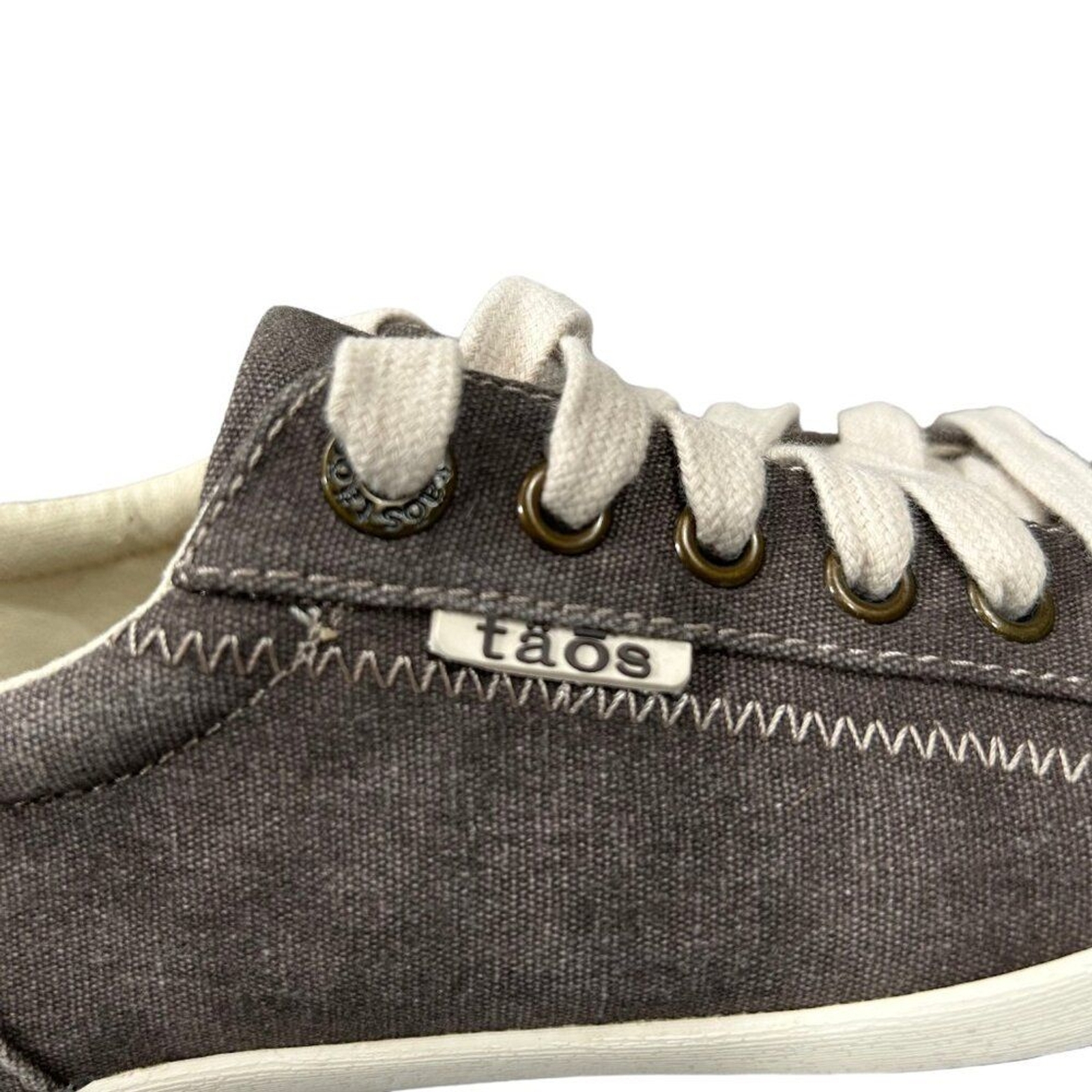 Taos Star Canvas Chocolate Washed Sneakers Size 5.5
