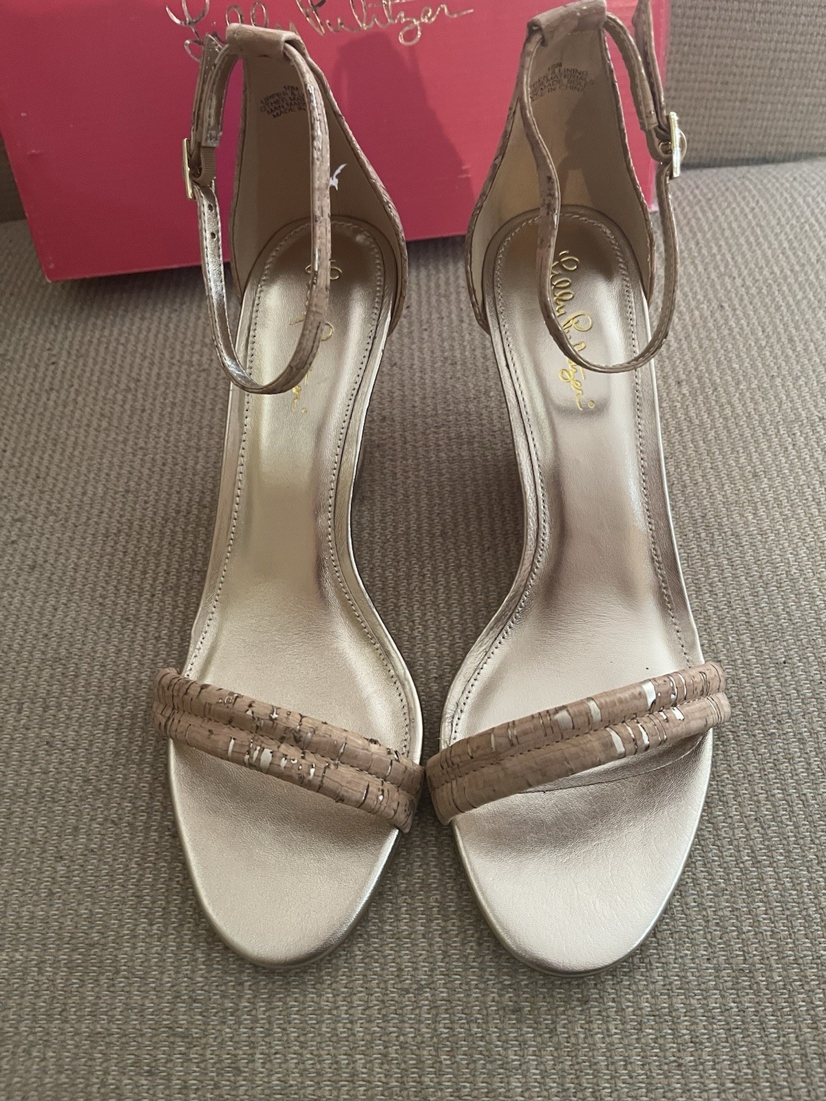 – Lilly Pulitzer Jenna Wedge in Natural Size 10 M