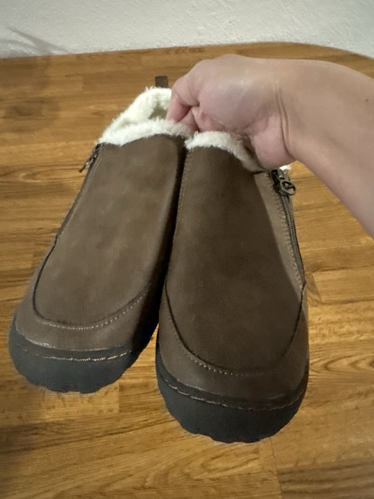 JSport by Jambu Eleno Brown Faux Fur Lined Slip On Shoes Women’s Size 9 M