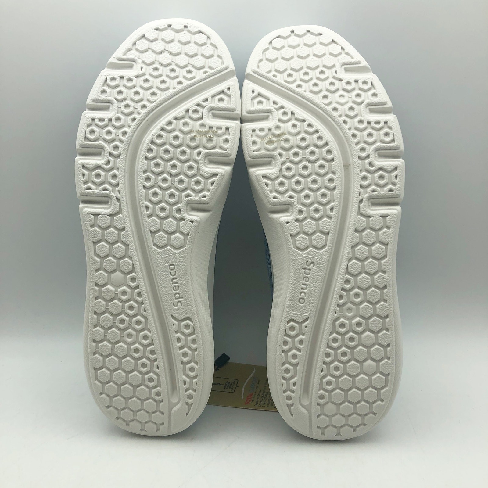 Spenco Waco Womens Pure Love Knit Casual Sneakers Size 7 Fog Blue NIB