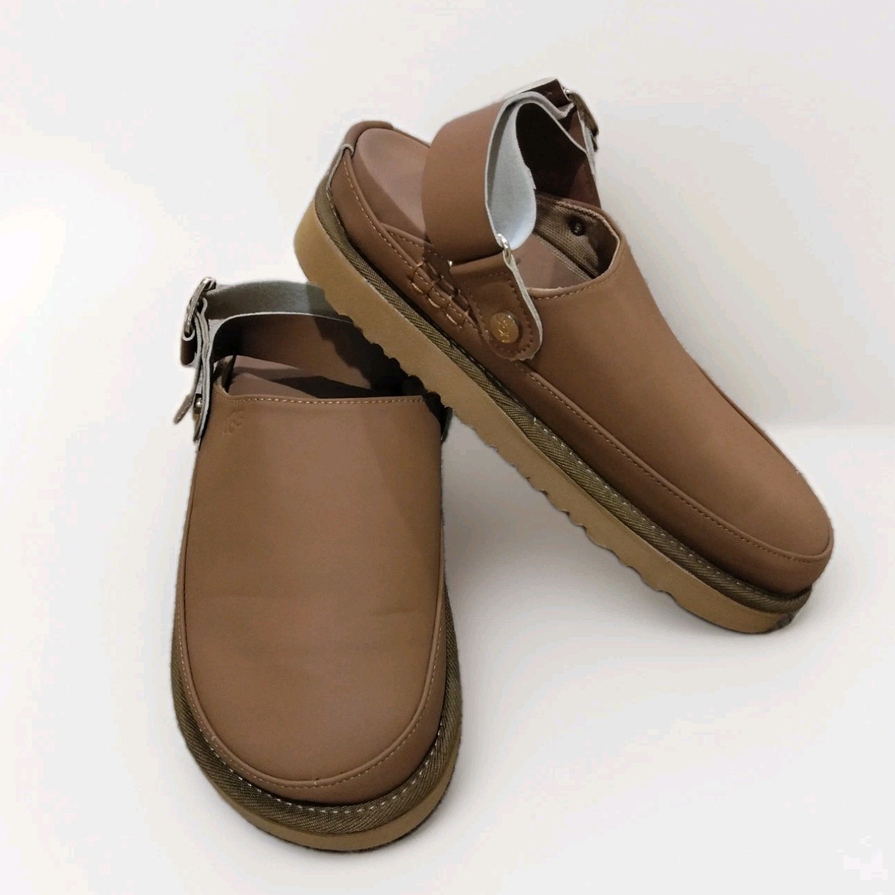 UGG Womens Goldenstar Clogs Chestnut Villa Clog Size 7 Leather