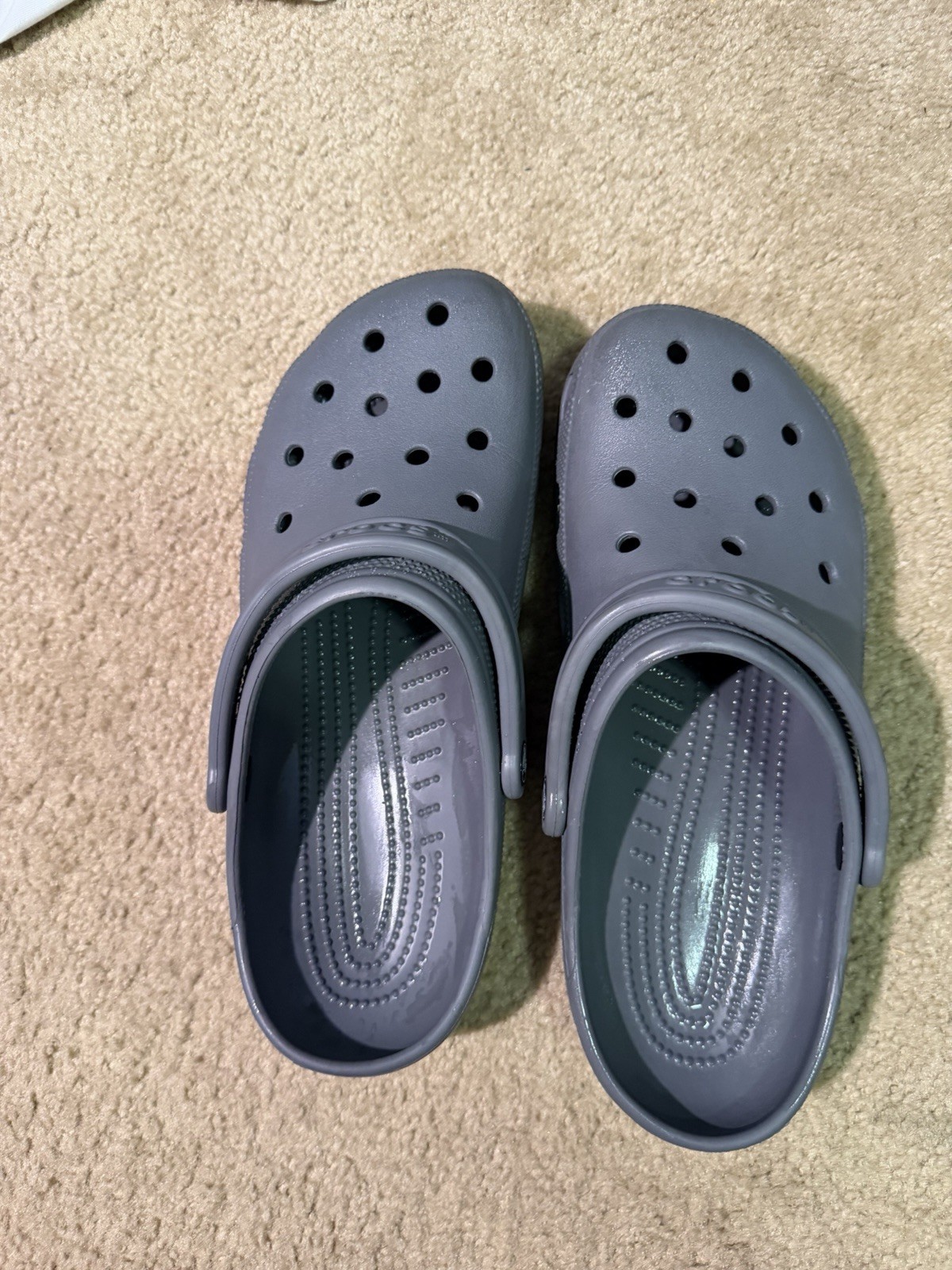 Crocs Classic Clog Slate Grey Unisex Adults Size M11 W13 Slip on Comfort Shoes