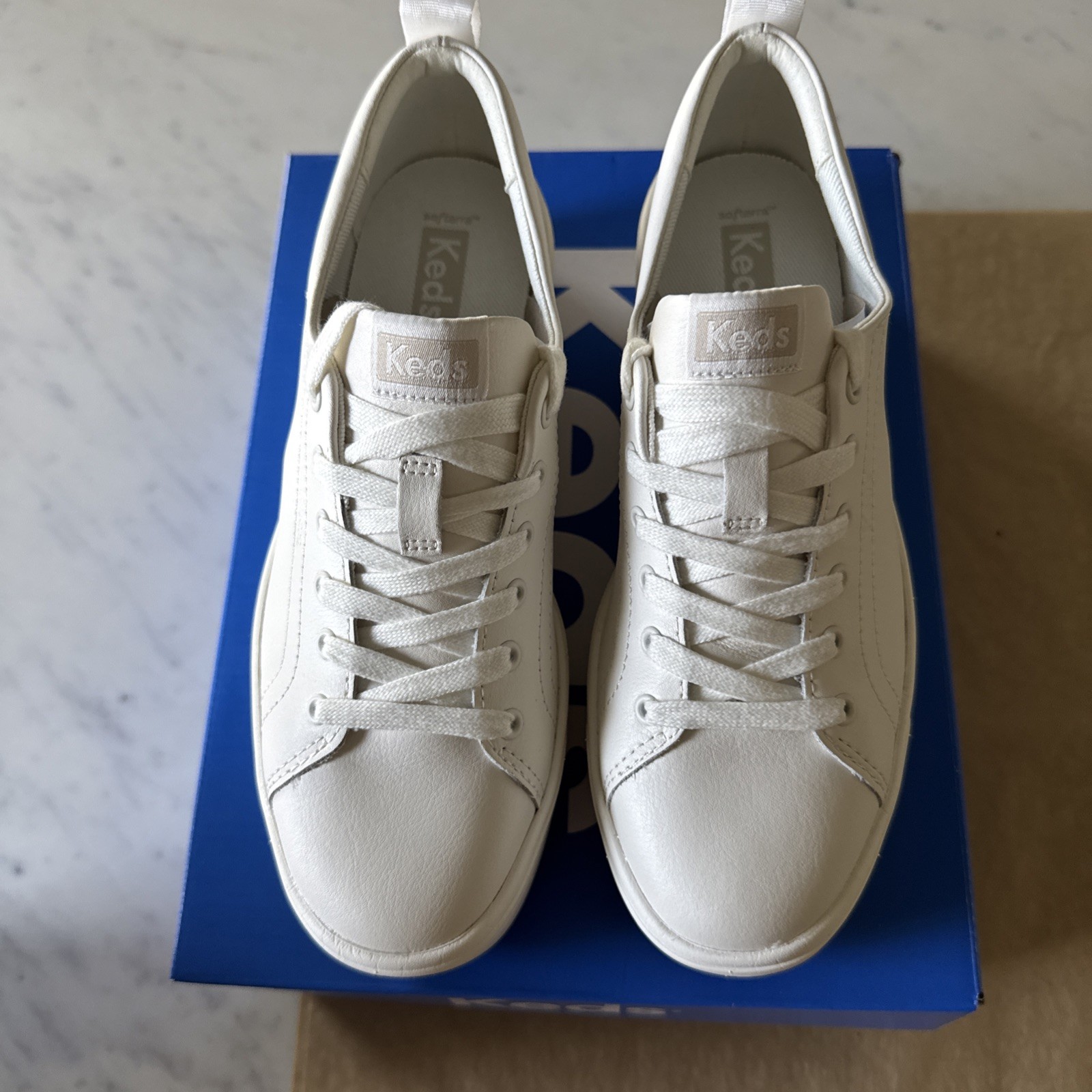 Keds Skyler Leather/White Women’s Size 7 Sneakers New