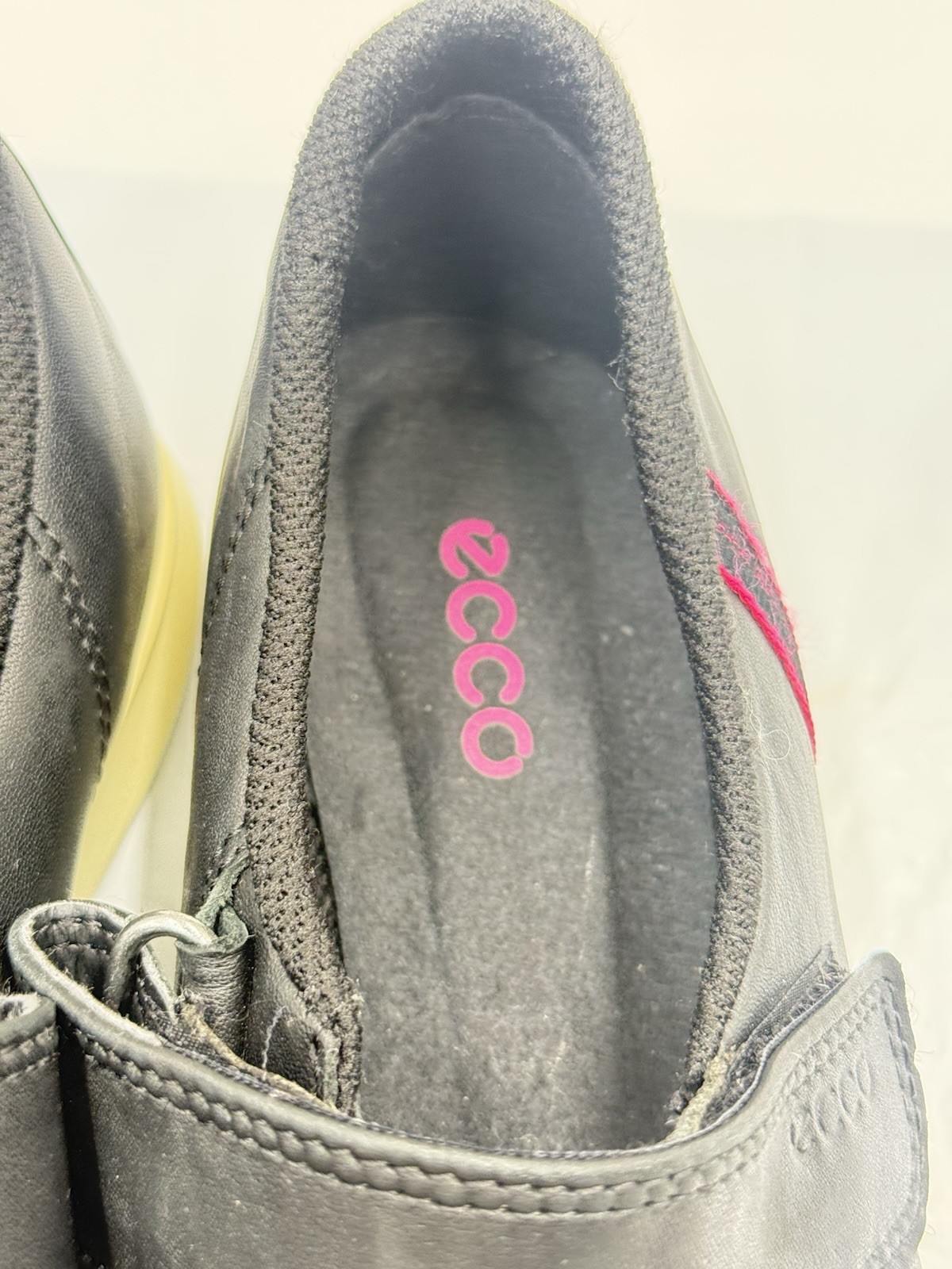 ECCO Women’s Sense Mary Jane Size 39 US 8-8.5Black Leather Hook/Loop Strap Shoes