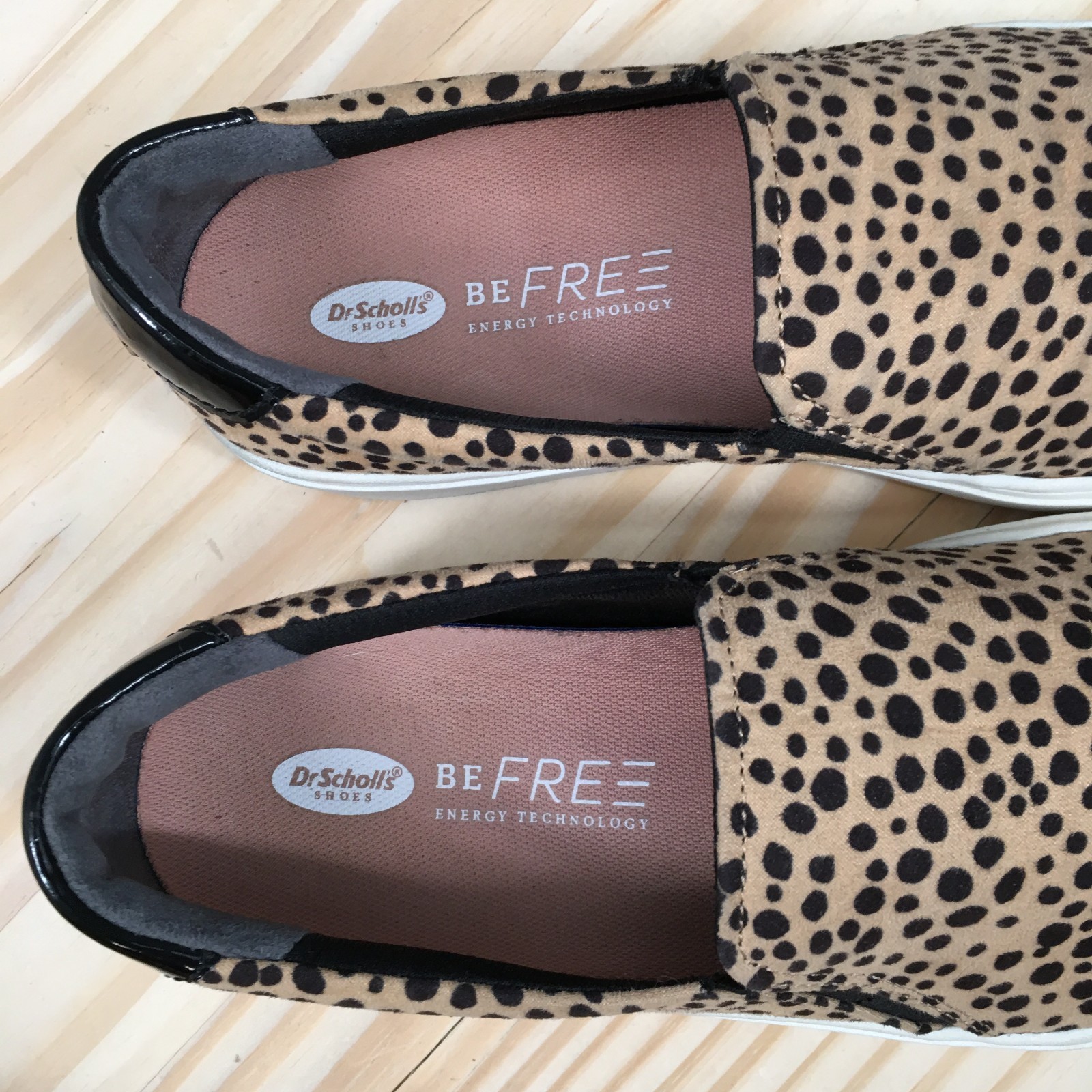 Dr. Scholls Nova Slip On Sneaker Shoes Womens 8 M Casual Low Top Leopard Tan