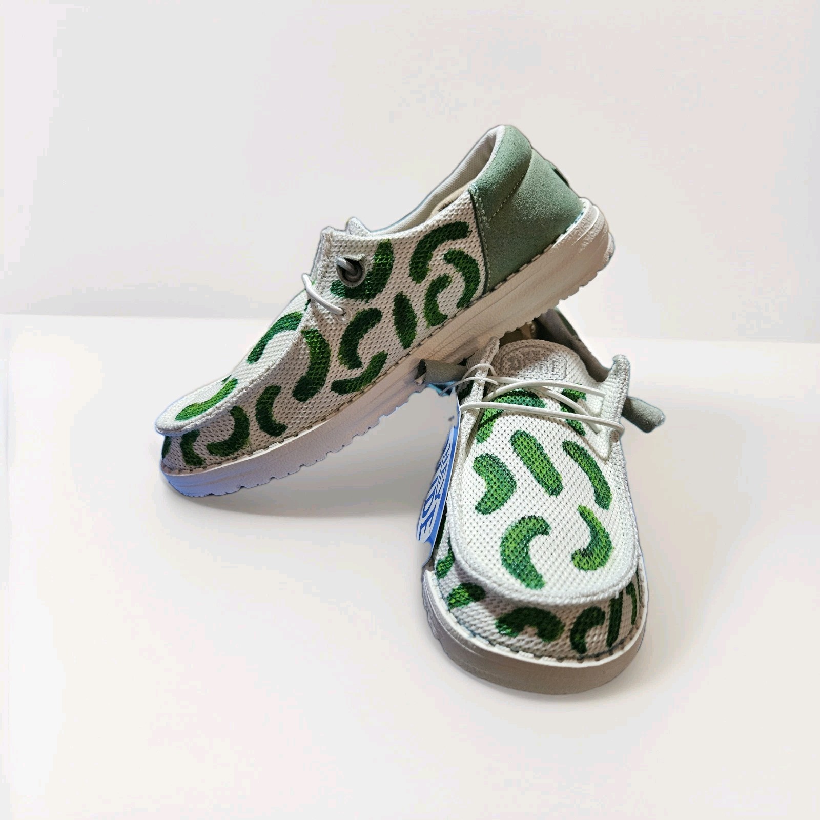 Custom Hand painted Hey Dude Shoes 6 7 8 9 OR SEND YOUR OWN Leopard, tie dye NEW