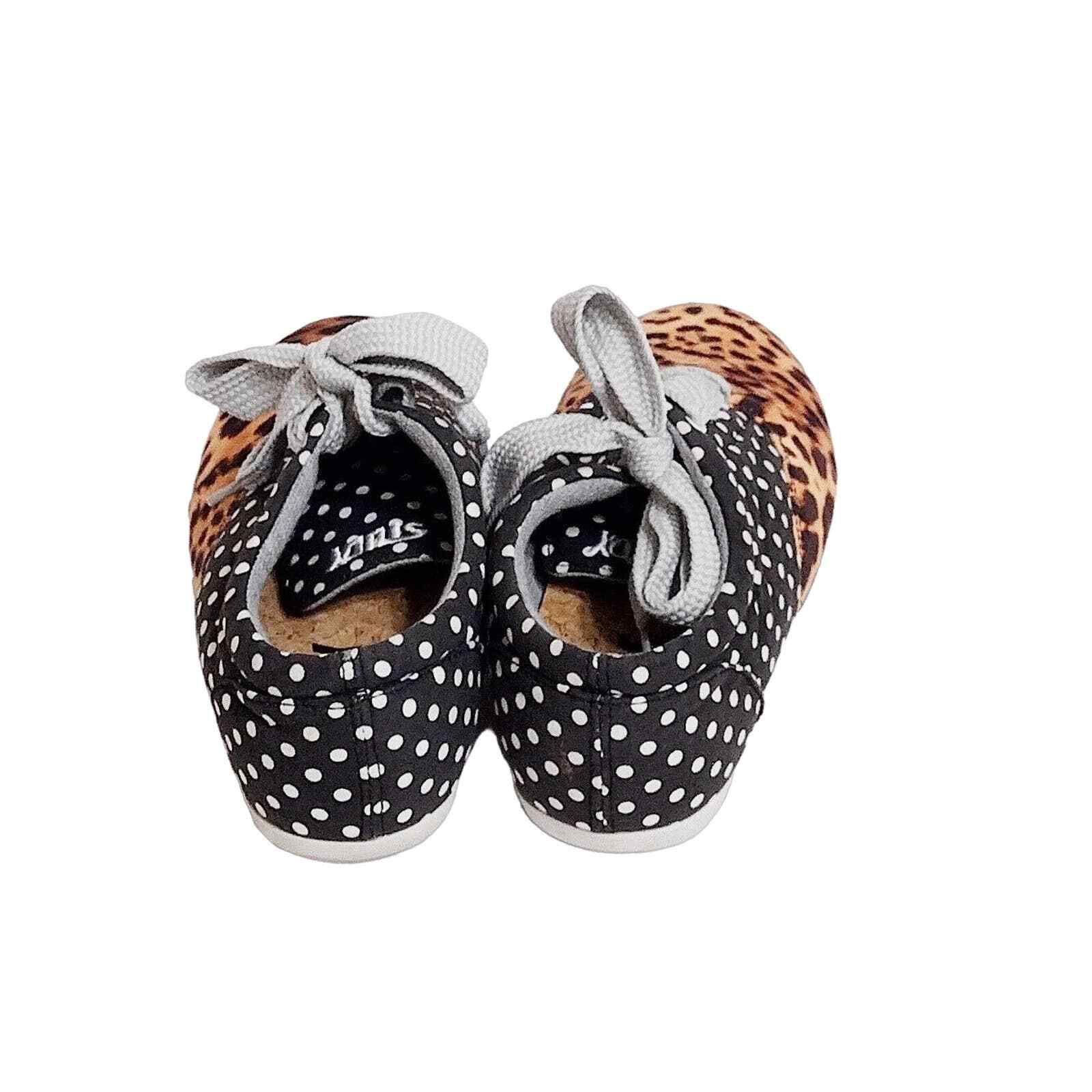 Urban Outfitters Study Sneakers Leopard/Polka Dot Drop Print Women’s Size 9