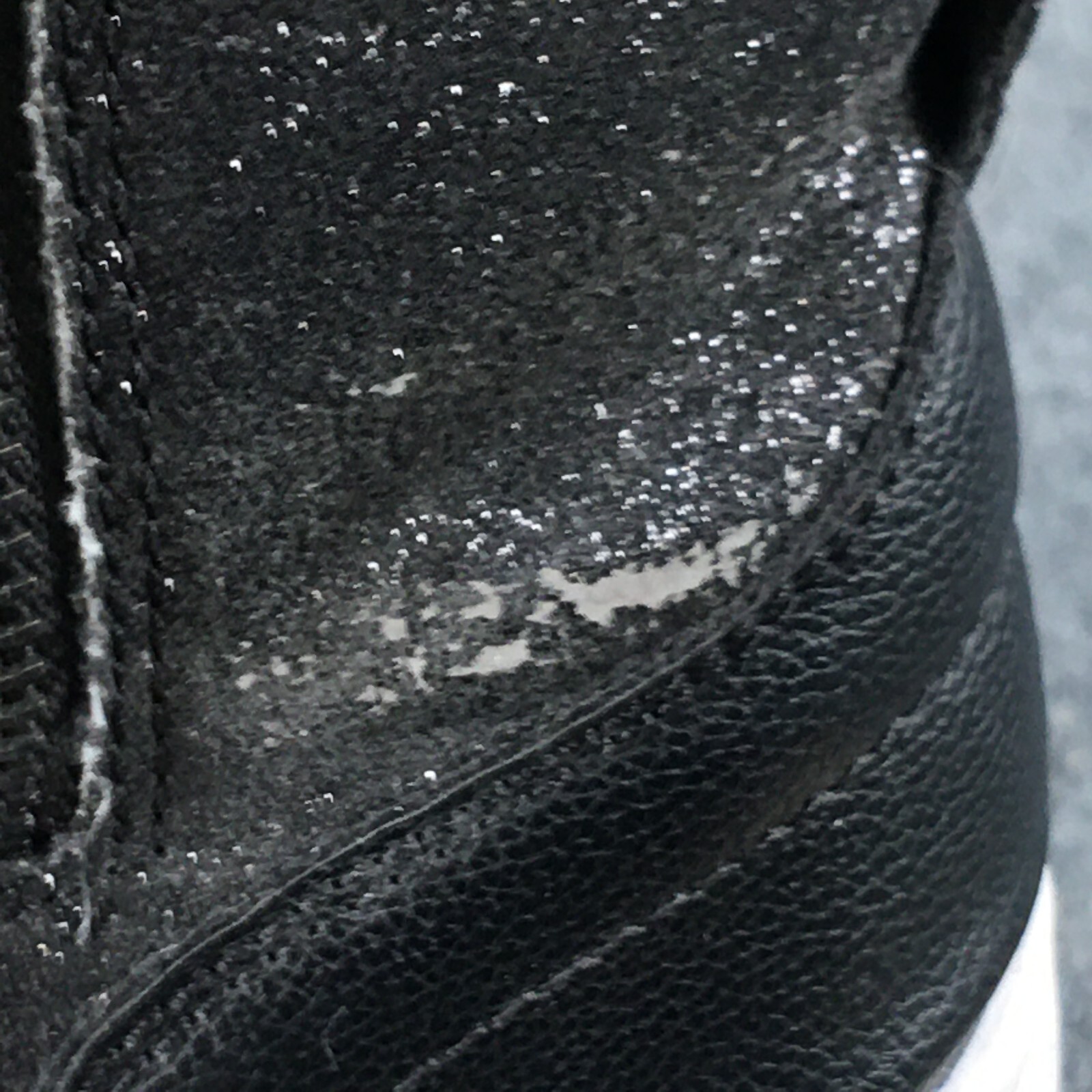 Pastry Shoes Womens 5.5 High Top Sneakers Black Glittered Faux Leather Lace Up