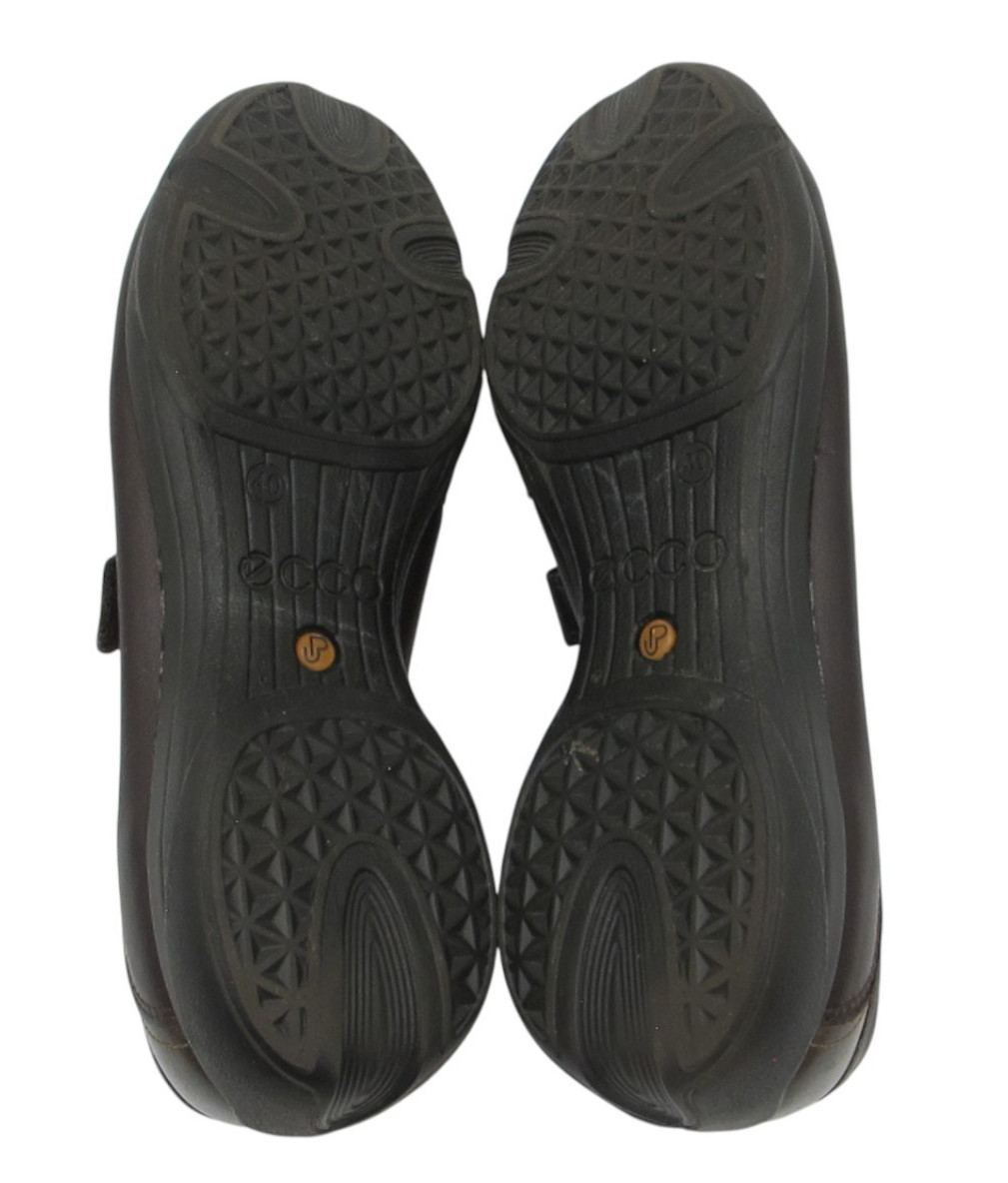 Ecco Cloud Mary Jane Shoe Sz 40 ( 9 – 9.5 ) Loafer Brown & Bronze Leather Flat