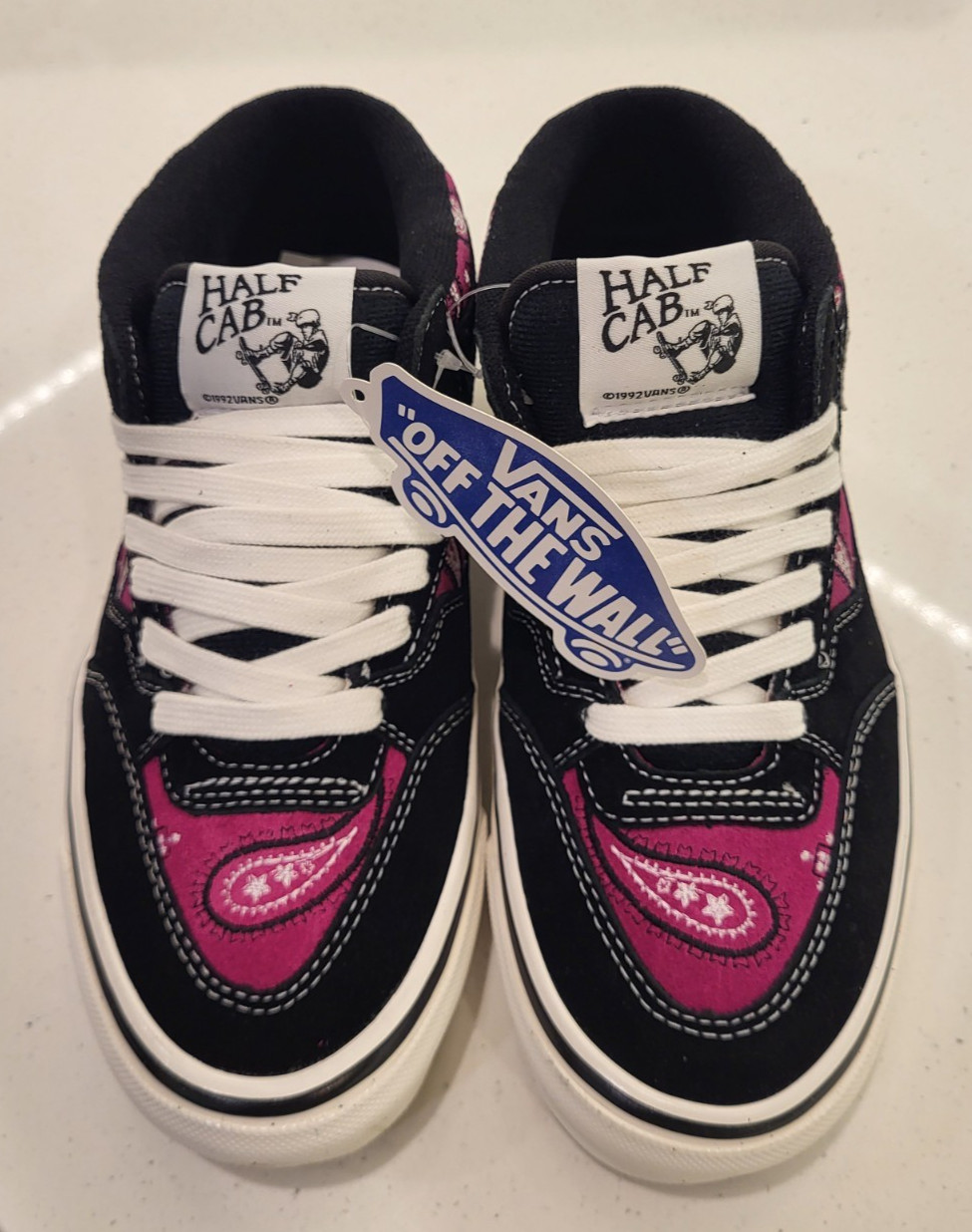 Vans Hal Cab 33 DX Cosmic Rodeo Baton Rouge Black Womens Size 7 Paisley Luxury