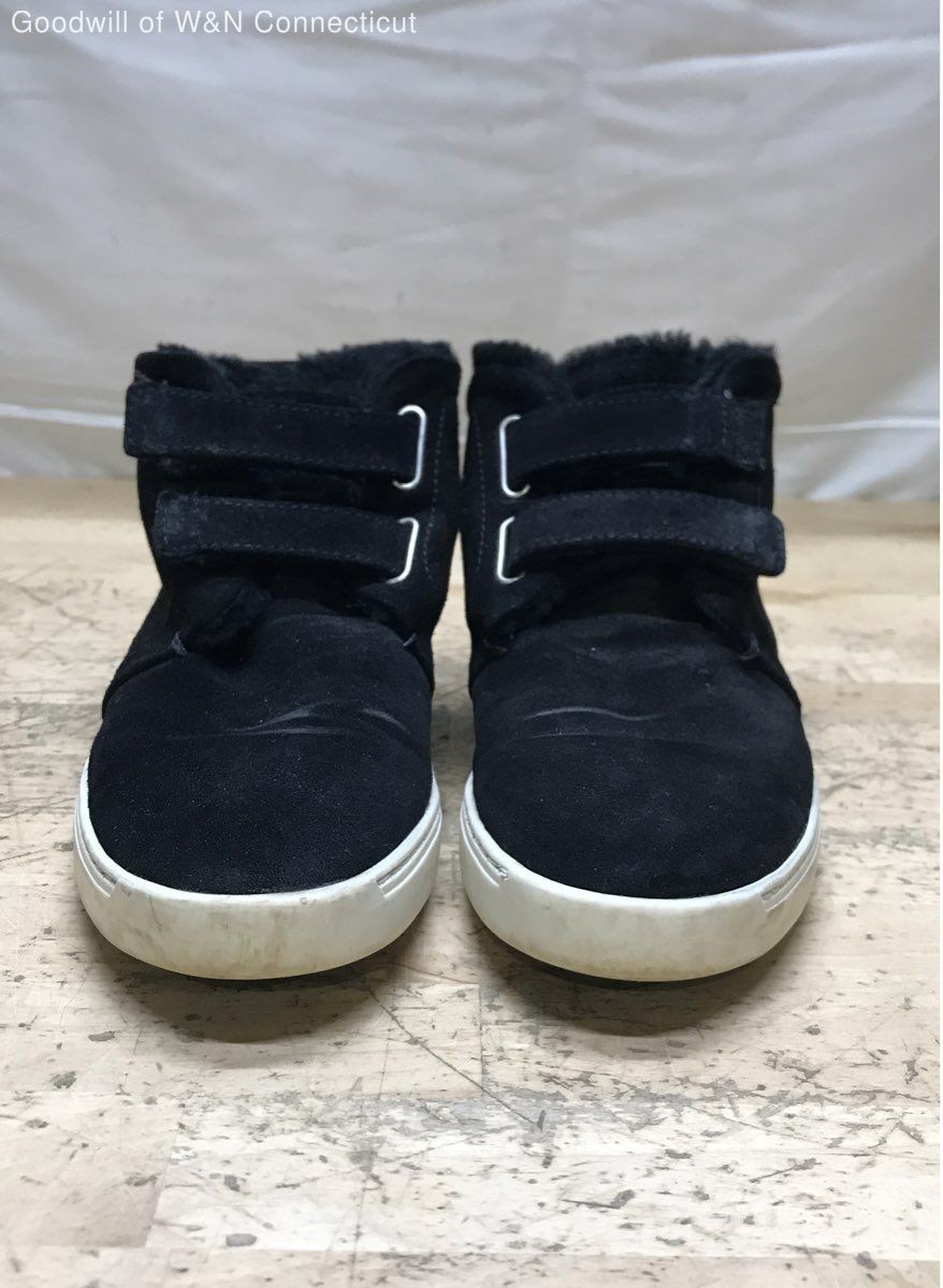 Rag & Bone Kent Desert Shearling Black Suede Sneakers Size 39.5