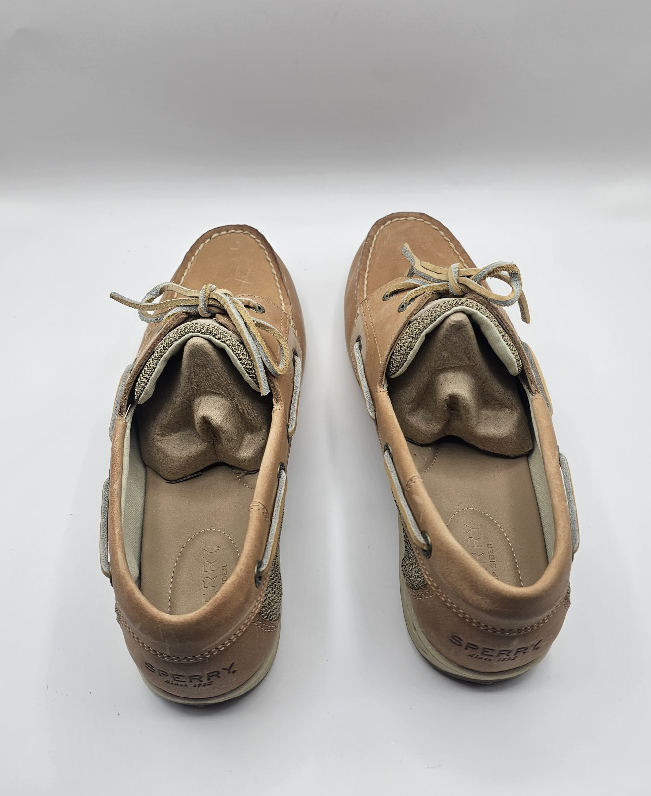 Sperry Top-Sider Women’s Koifish Boat Shoe Leather Oat Size 10 Wide New w/box