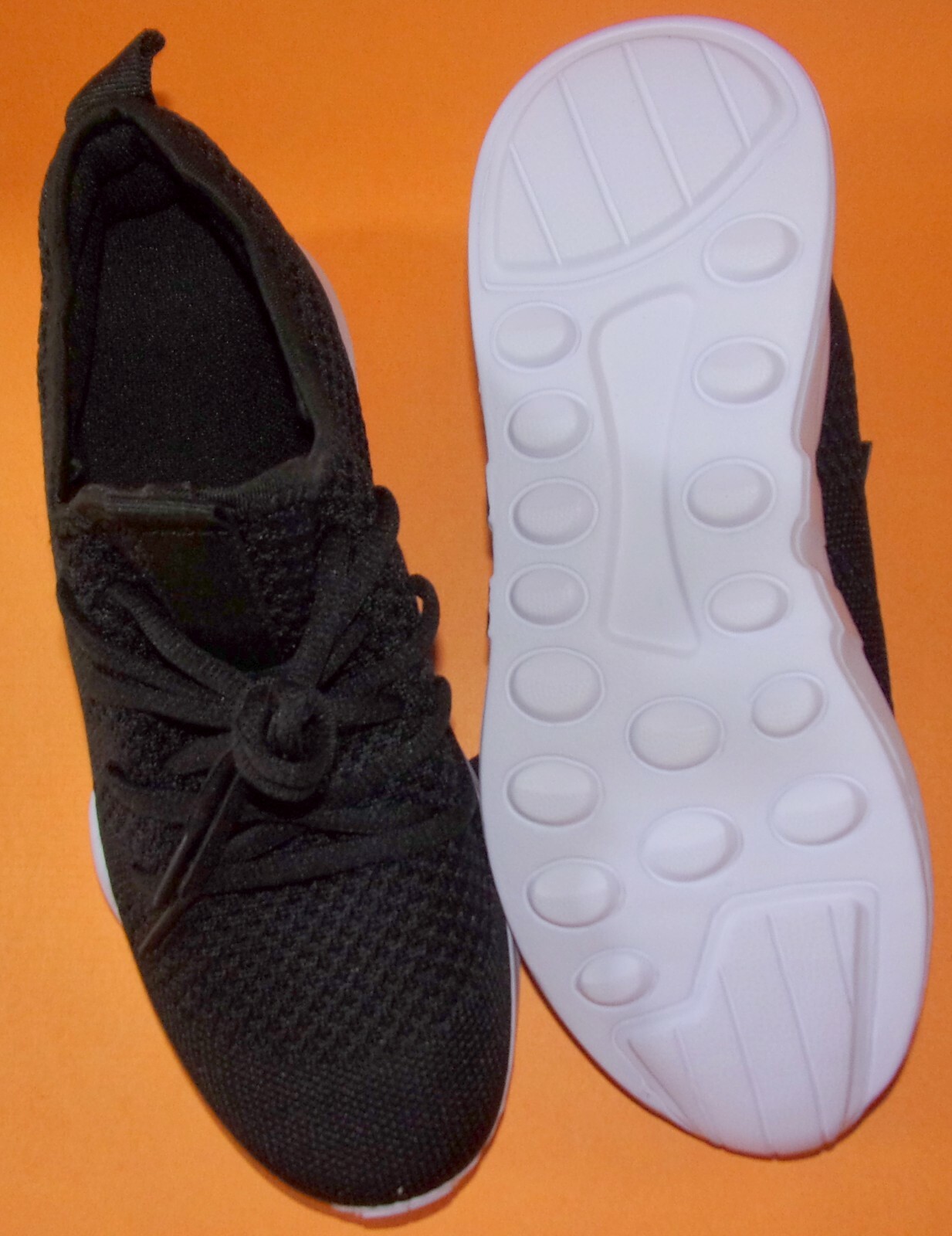 New (No Brand) Fashion Black Slip On Mesh Sneakers EU 38, 8 M
