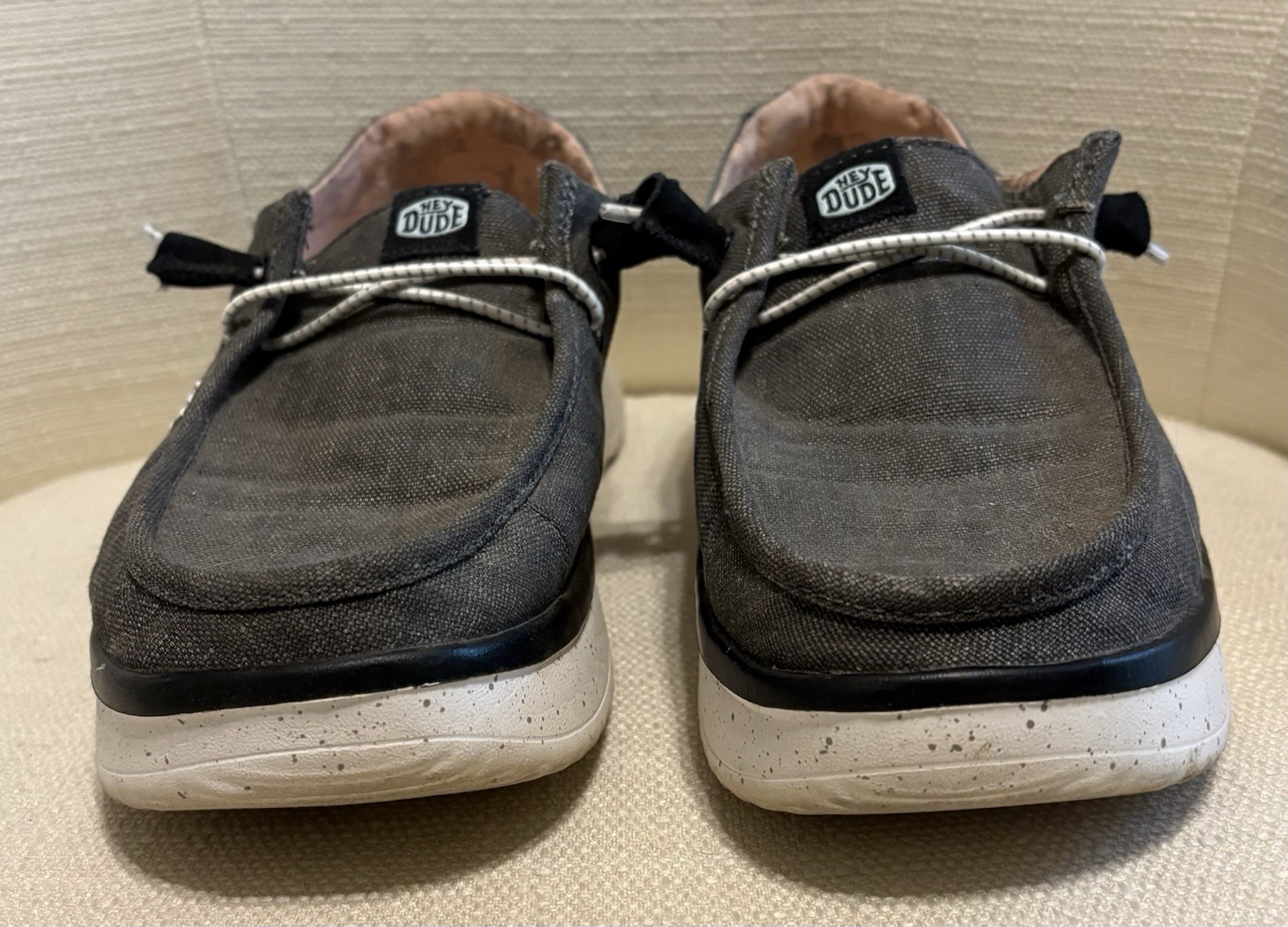 HEY DUDE Wendy Casual Comfy Trendy Charcoal Activewear shoes women’s size 9