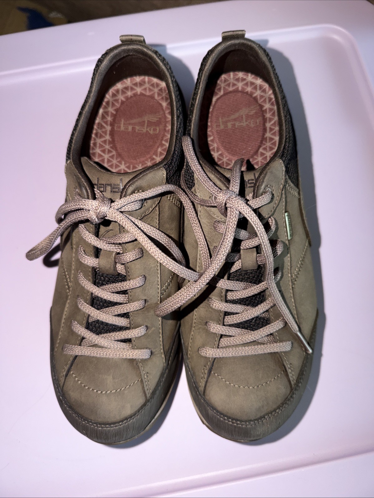 Dansko Paisley II Waterproof Women’s Hiking Walking Shoes Sage Green Size 40