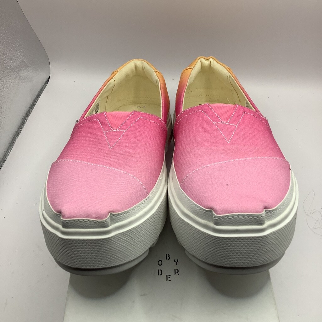 Women’s TOMS Slip On Sneakers, Size 7.5, Pink Ombre