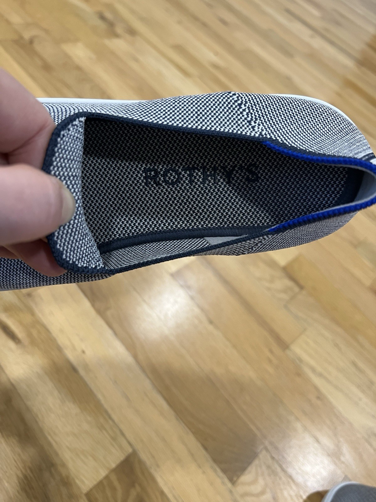 Rothys Women Gray The Original Slip On Loafers Sneaker Size 8.5
