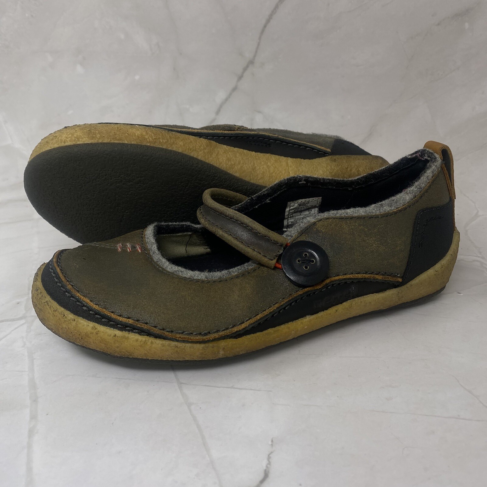 Merrell Womens Paris Saddle Brown Round Toe Mary Jane Shoes Sz 6.5 M