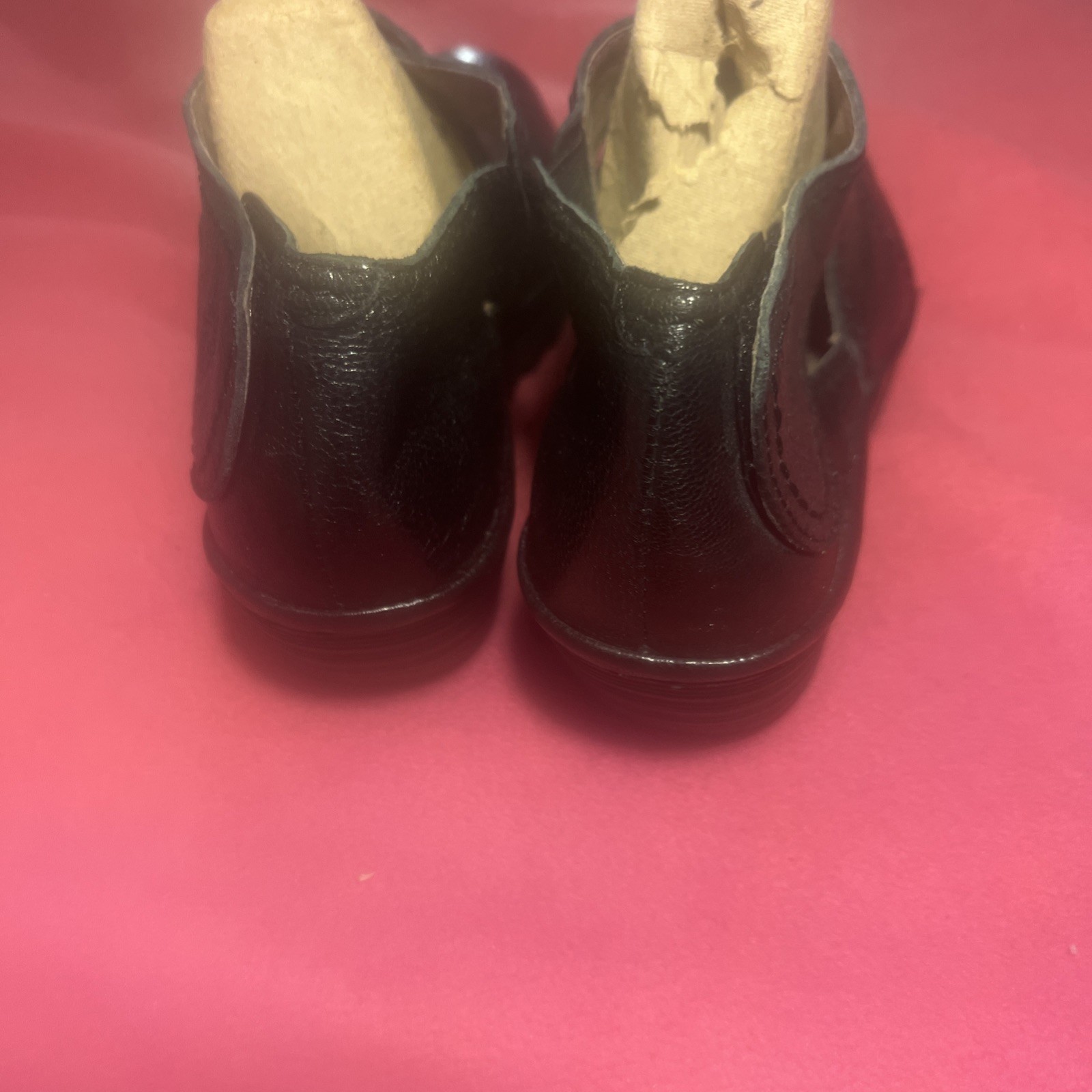 Women’s FLY LONDON Yogo Platform WEDGE Criss Cross Mary Jane Black Shoe 38/7