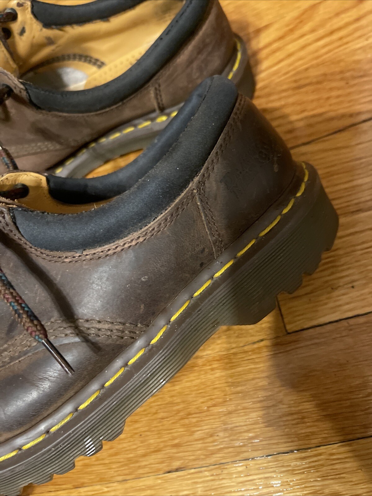 Dr Martens Brown Leather Clunky Sole 5 Eye Oxfords 8053 Women’s Size 7