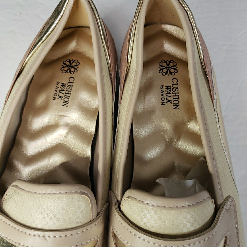 Avon Venus Cushion Walk Metallic Loafer Womens 7 Shoes New