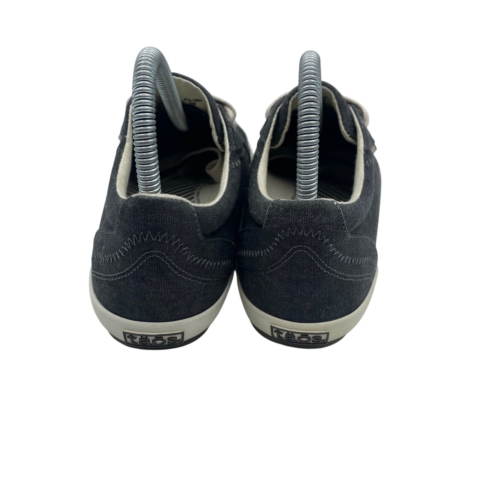 Taos Star Canvas Lace Up Shoes Charcoal Wash Low Womens 7