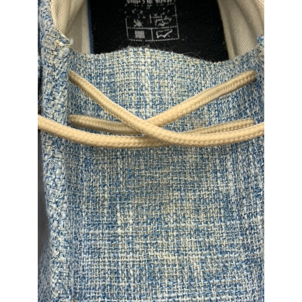 UNBRANDED Women’s Blue Canvas Slip-On Loafers SZ 41(US10.5)