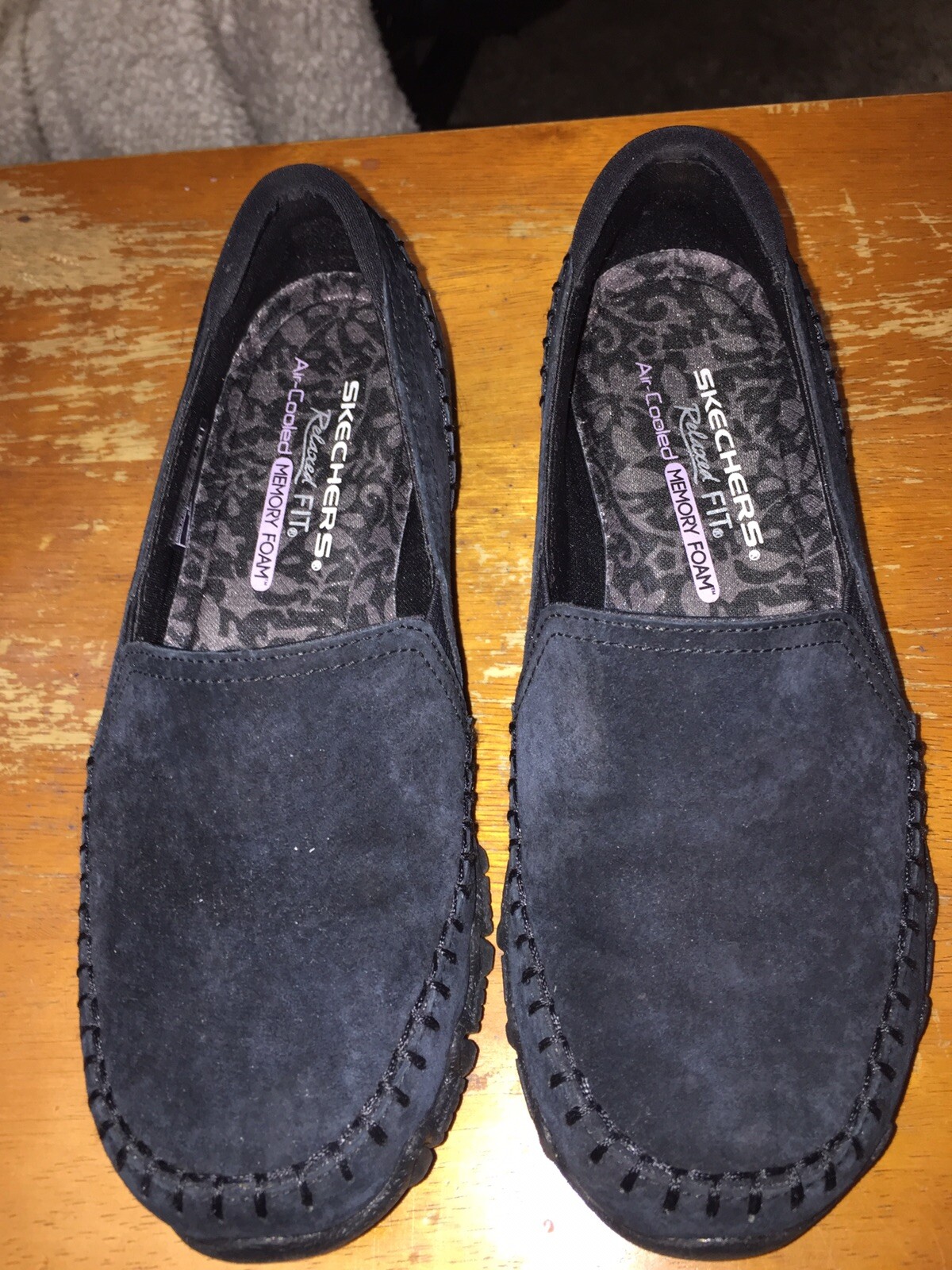 Skechers Relaxed Fit Bikers-Alumni Blk Sz 6