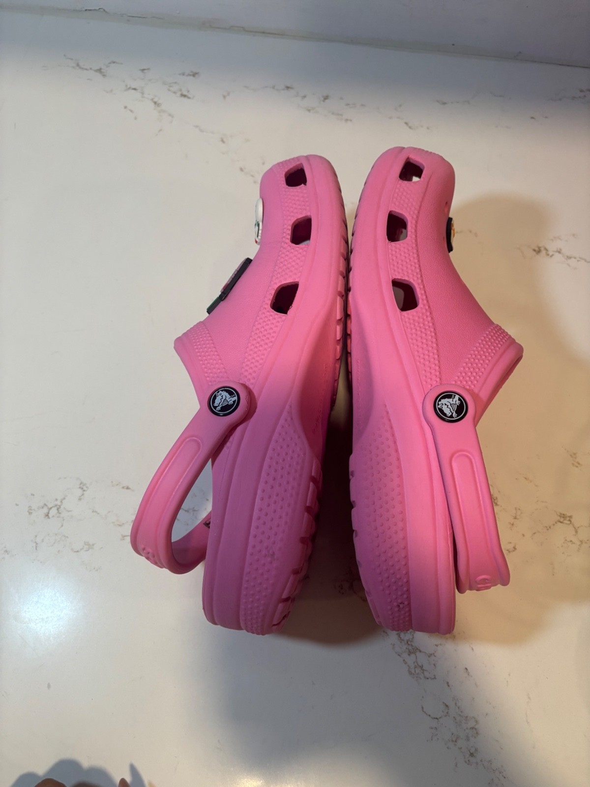 Crocs Womens Shoes Size 9 Pink Rubber Activewear Slip Ons
