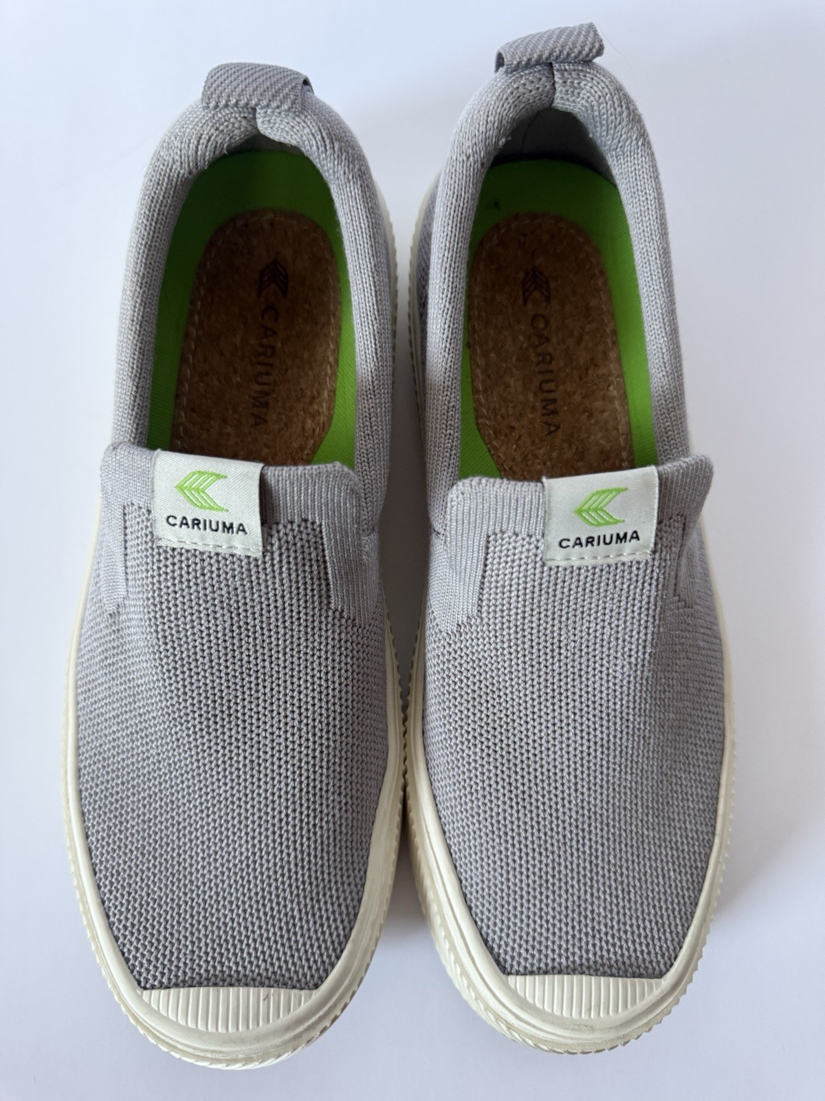Cariuma IBI Slip-On Shoes Women’s 6.5 Gray Knit Sustainable Casual Comfort