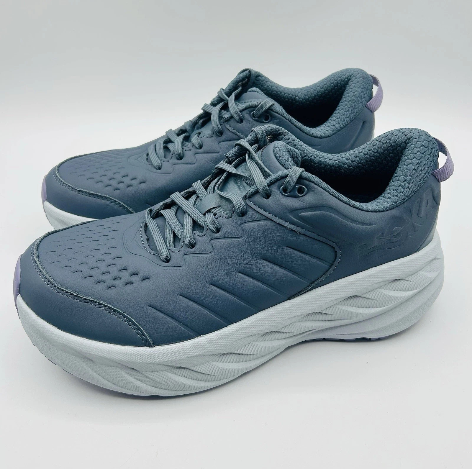 NEW HOKA One One Bondi SR Wide Womens Sneakers Shoe 8.5 D Faded Navy/Berry Patch