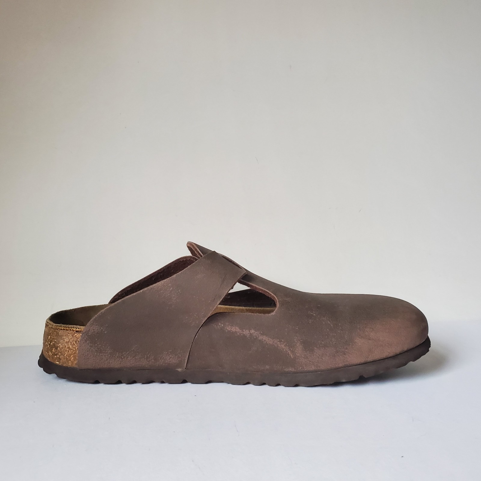 *Wear Birkenstock Betula Mocha Leather Clog Size 8 Ladies Men 6 Anatomic Footbed