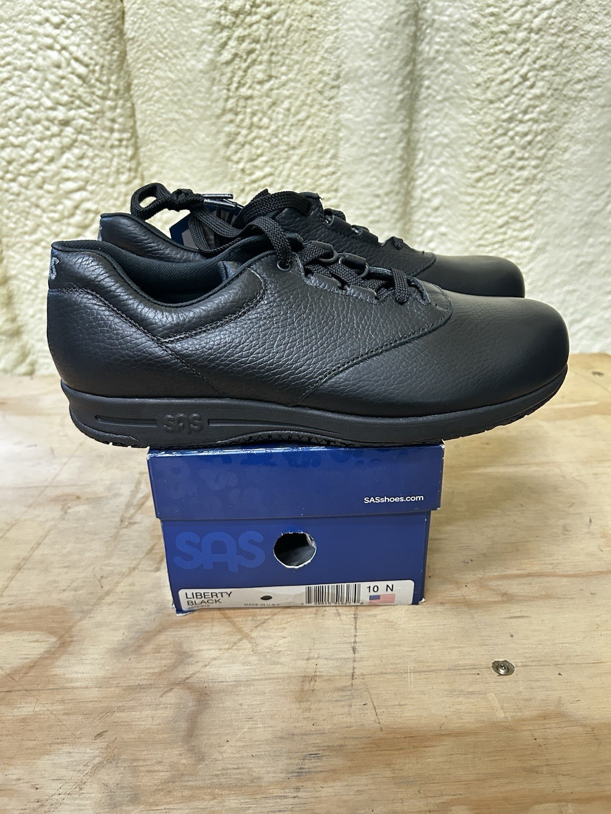 SAS 2070-013 Women’s Shoes Liberty Black Slip-Resistant Lace Up 10 N