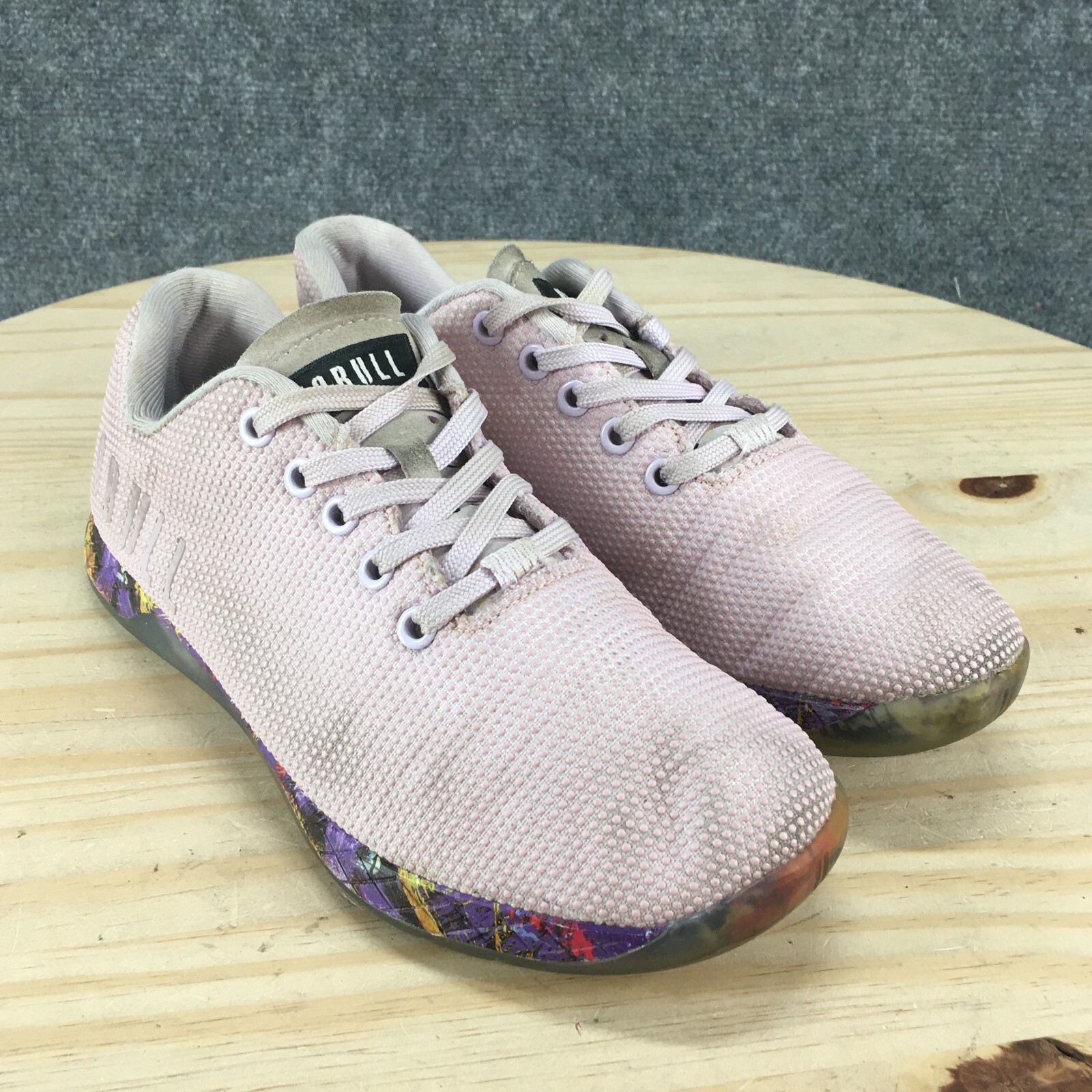 Nobull Shoes Womens 8 Training Sneakers Pink Mesh Lace Up Comfort Casual Sports