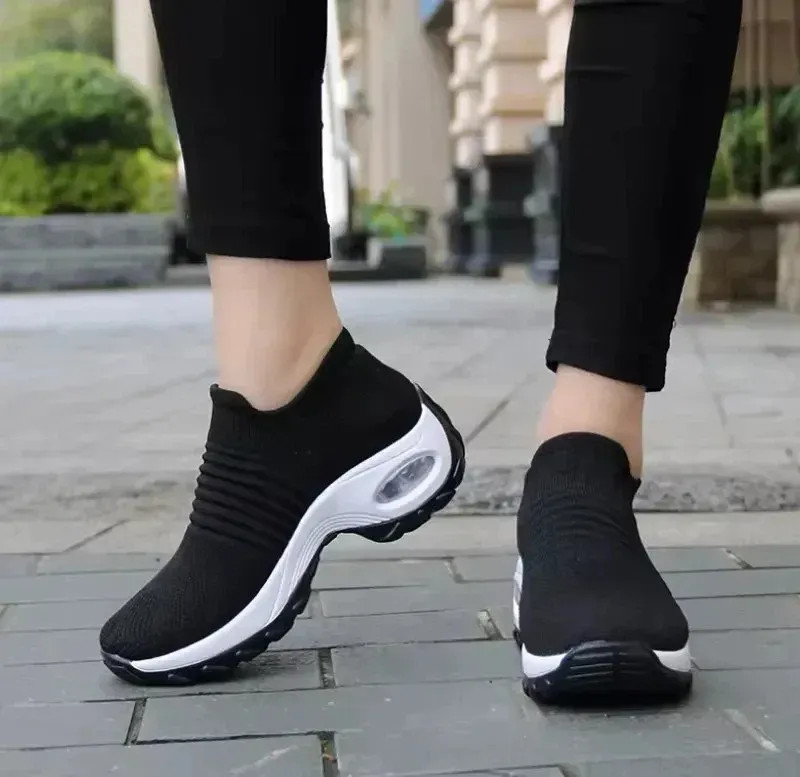 Women Orthopedic Walking Shoes Slip On Arch Support Comfort Sneakers Breathable